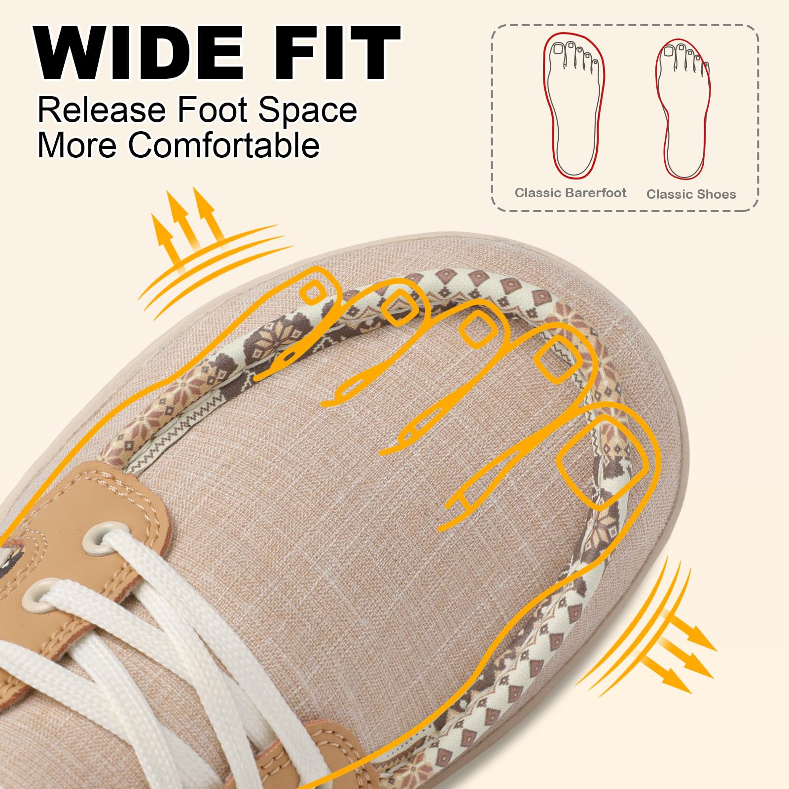 BARERUN Women's Barefoot Minimalist Trail Running Shoes - Wide Toe Zero Drop Lightweight Sneakers for Walking, Jogging, Hiking & Gym Training | Perfect for Outdoor Activities, Office Wear & Driving Comfort