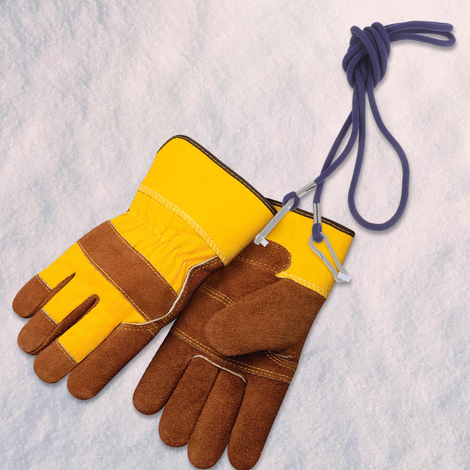 Elastic Mitten Clips for Toddlers & Kids - 48 Inch Adjustable Glove Holder Straps with Suspender Attachment - Keep Children's Mittens Secure (Perfect for Winter Play, School, and Outdoor Activities)