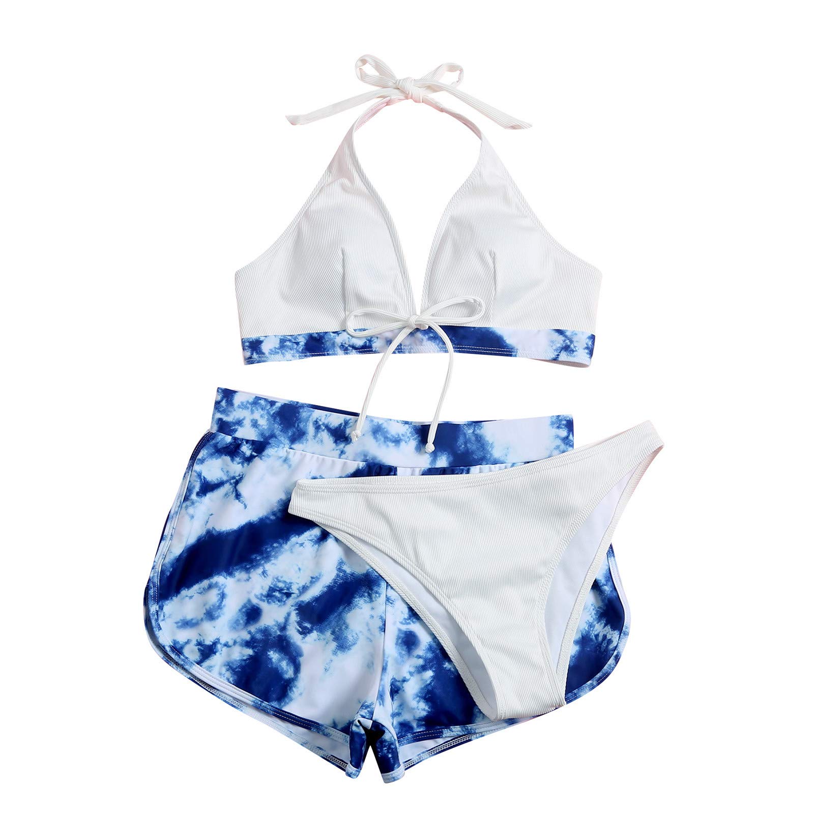 FORUU Women's Push Up Bikini Set - Summer Solid Lace Swimwear with Padded Cups, Sexy Beachwear for Teens & Adults | Perfect for Pool Parties, Vacations & Beach Getaways