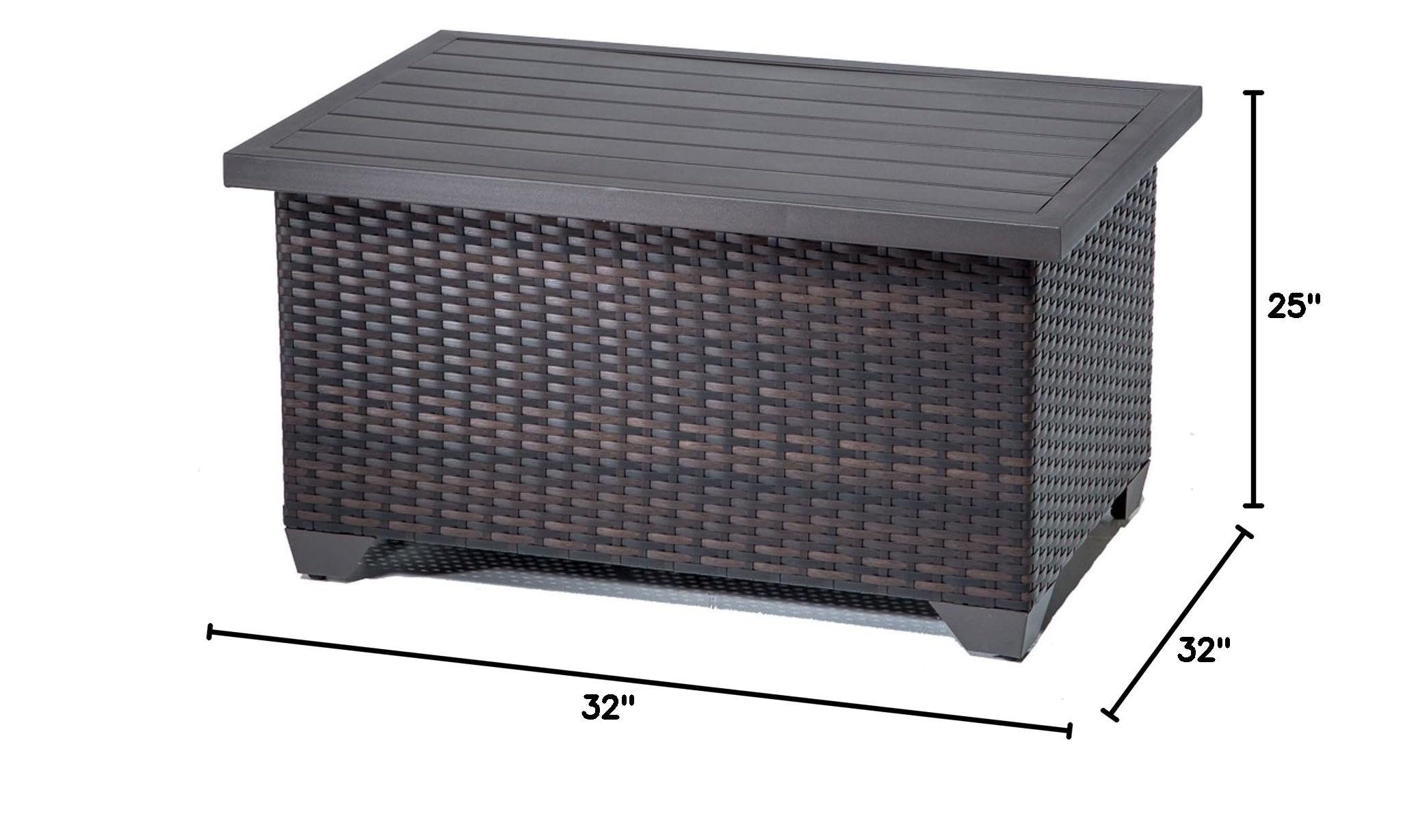 TKC Belle Coffee Table - Espresso Finish, Modern Living Room Furniture for Small Spaces | Perfect for Apartments, Condos & Cozy Homes
