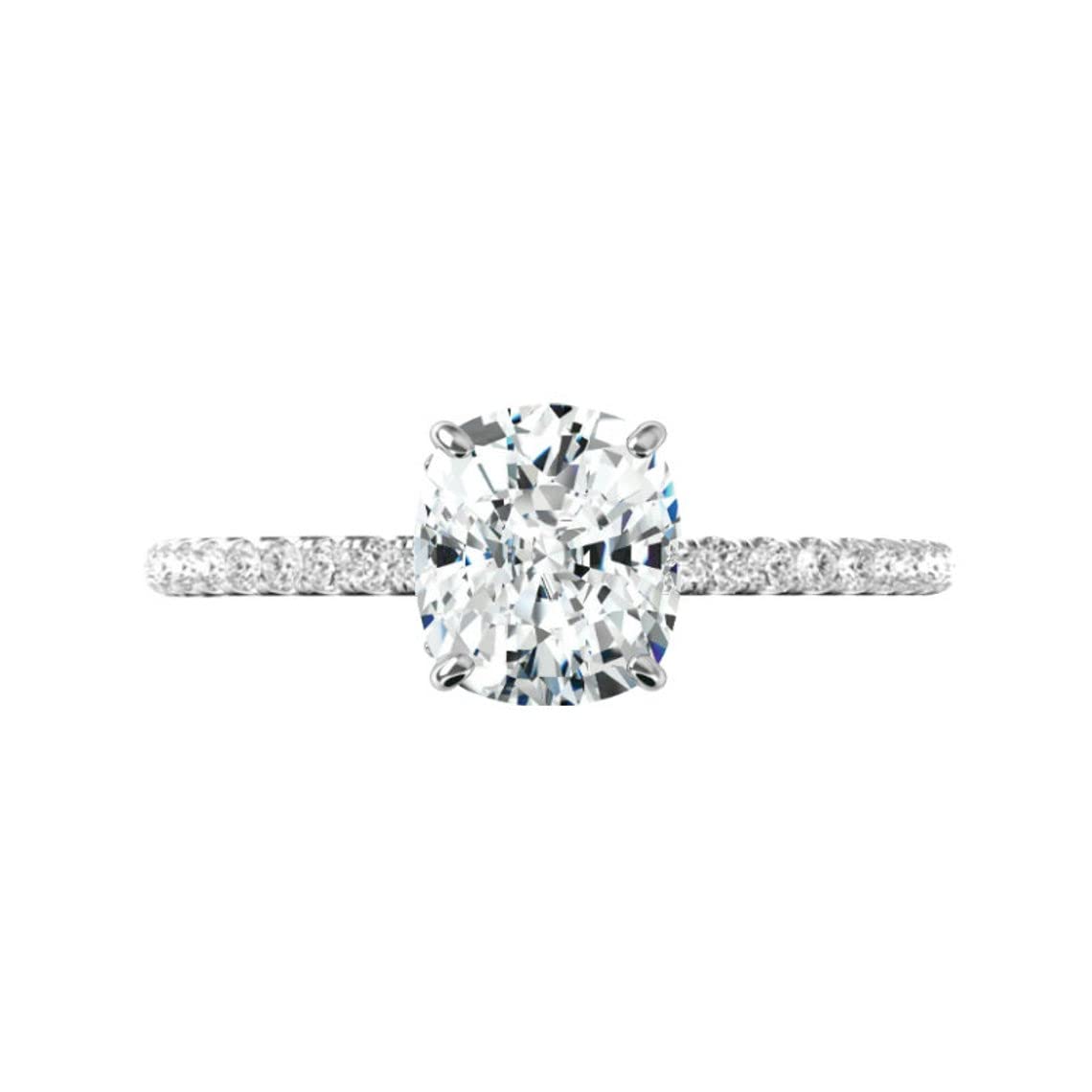 1 CT Cushion Cut Moissanite Engagement Ring - Vintage Solitaire Wedding Band with 4-Prong Antique Setting in Sterling Silver - Perfect Anniversary, Promise Ring & Romantic Gift for Her - Ideal for Proposals, Weddings & Special Occasions