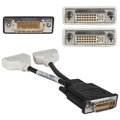 ATI Radeon HD 3450 DMS 59 Dual Monitor Graphics Card with DVI Splitter Cable - Perfect for Multi-Screen Workstations & Gaming Setups