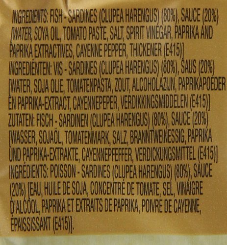 Brunswick Canadian Style Sardines in Louisiana Hot Sauce - 106g (Pack of 12) - Premium Canned Fish for Snacks, Salads & Keto Diet - Perfect for Camping, Emergency Food & Pantry Stock