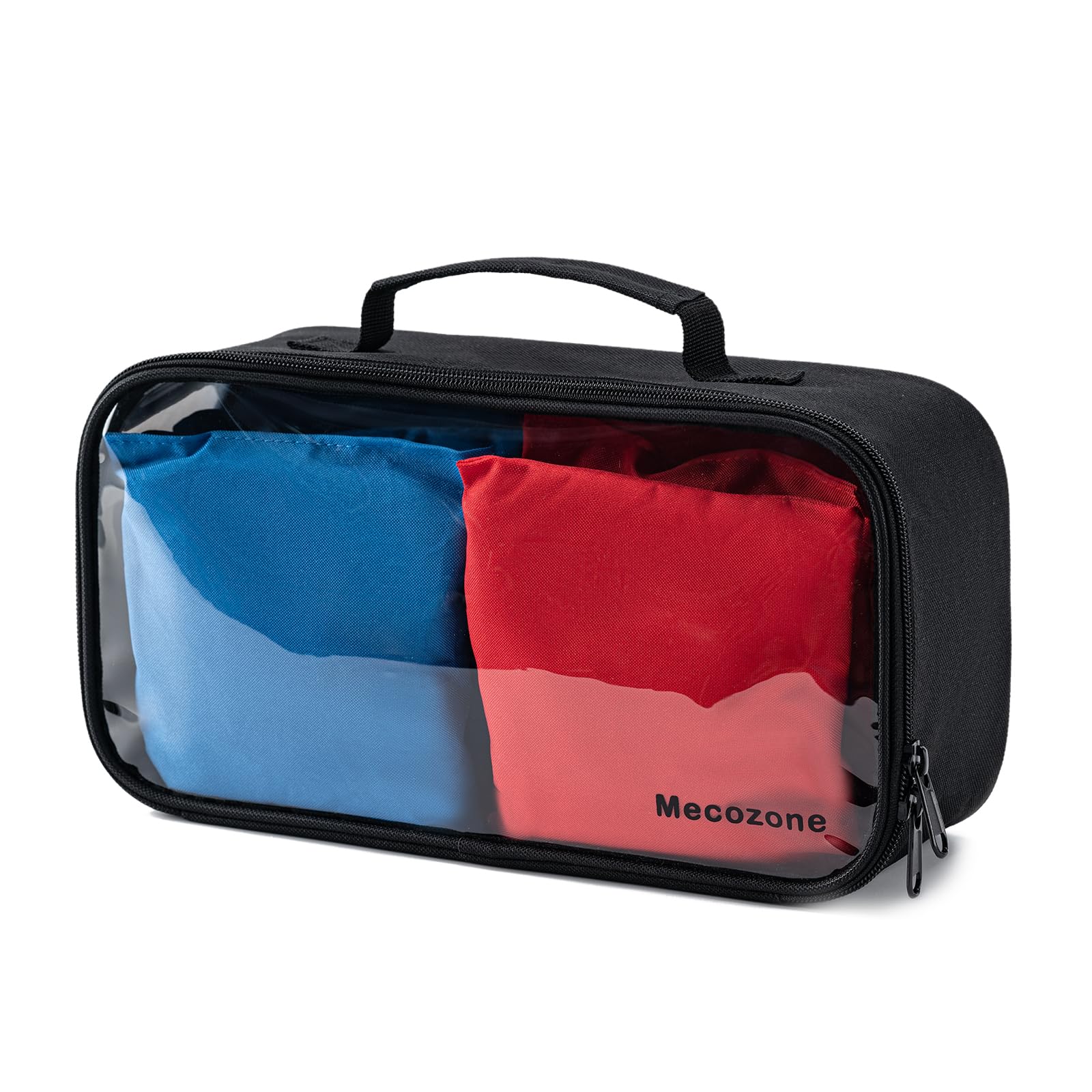 Premium Cornhole Bags Carrying Case - Holds 8 Bean Bags for Cornhole Game Accessories | Durable Storage & Travel Organizer for Backyard Parties, Tailgating & Outdoor Events (Black)