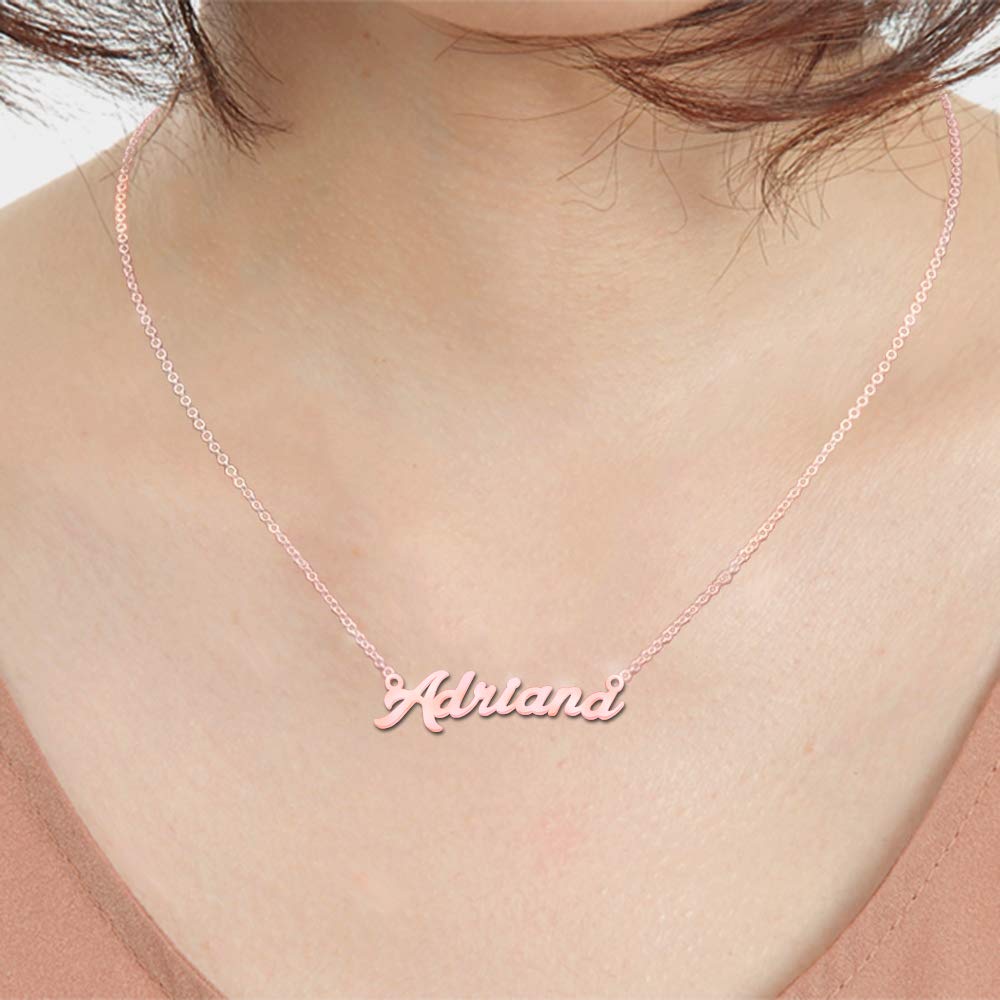 Personalized Rose Gold Annie Name Necklace for Women - Custom Engraved Jewelry Gift for Her, Couples, Anniversary & Valentine's Day | Elegant Everyday Wear & Special Occasion Present