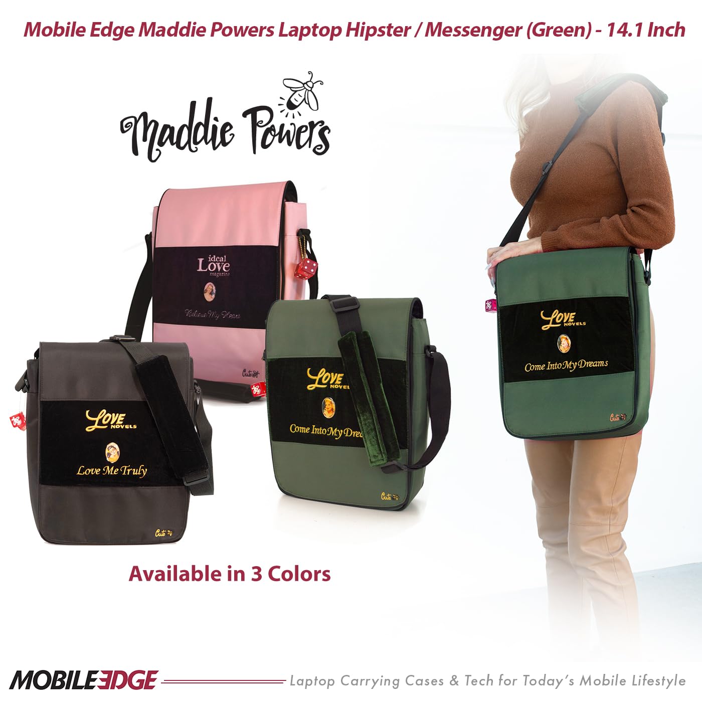 Stylish Cutebug Hipster Messenger Bag for Women - 14.1