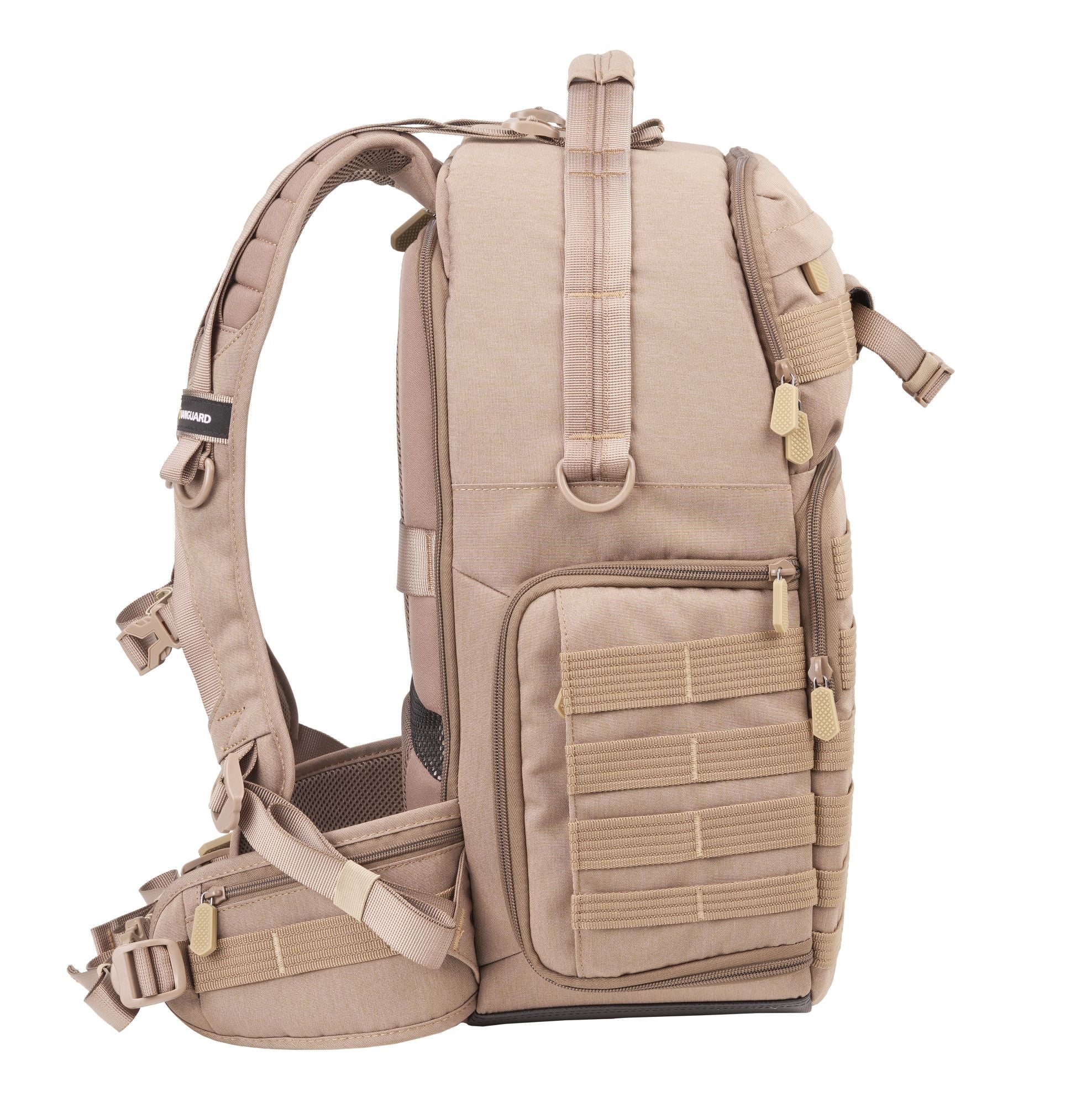 VEO RANGE T 48 BG Backpack - Lightweight Travel Hiking Daypack for Men & Women, Water-Resistant Beige Outdoor Backpack - Perfect for Camping, Hiking, School & Daily Commute