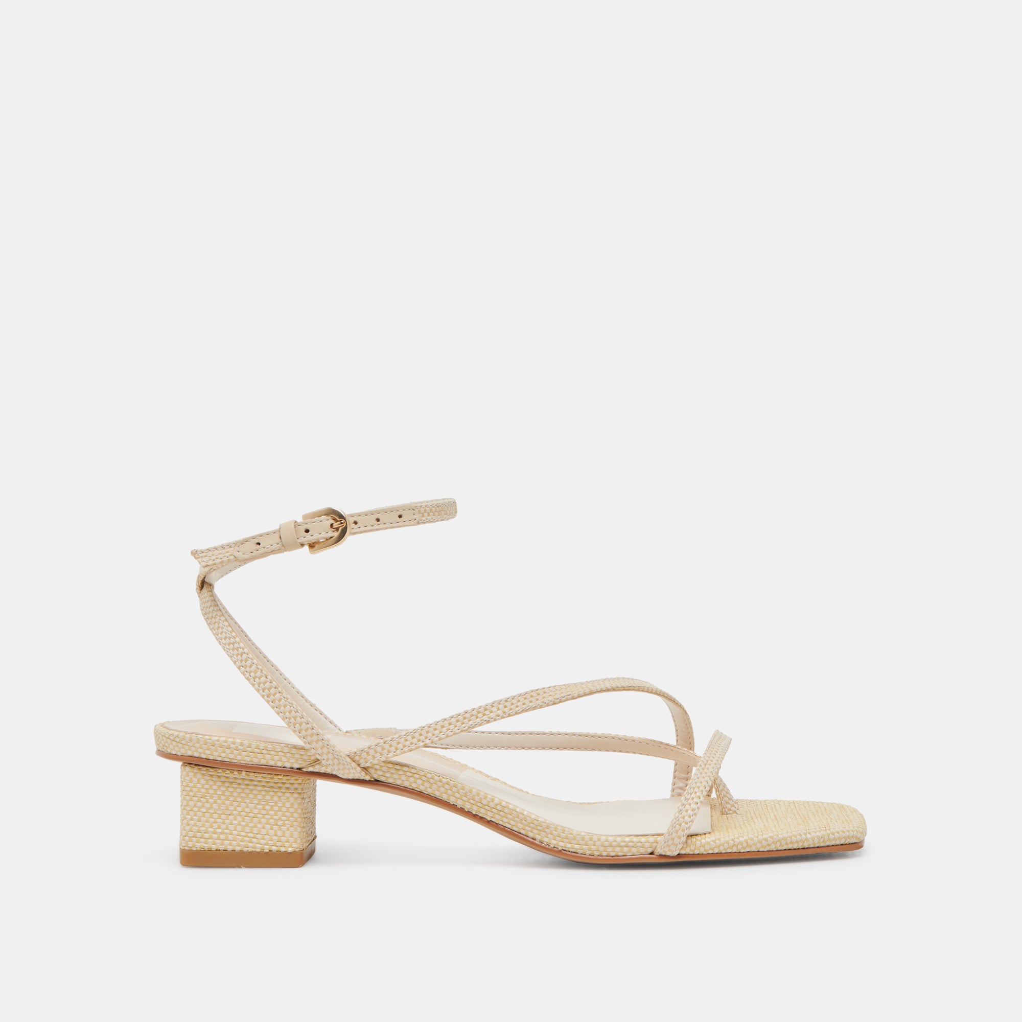 KARLOS Women's Woven Raffia Sandals - Natural Comfortable Beach Slides for Summer Vacation, Poolside, and Casual Outings