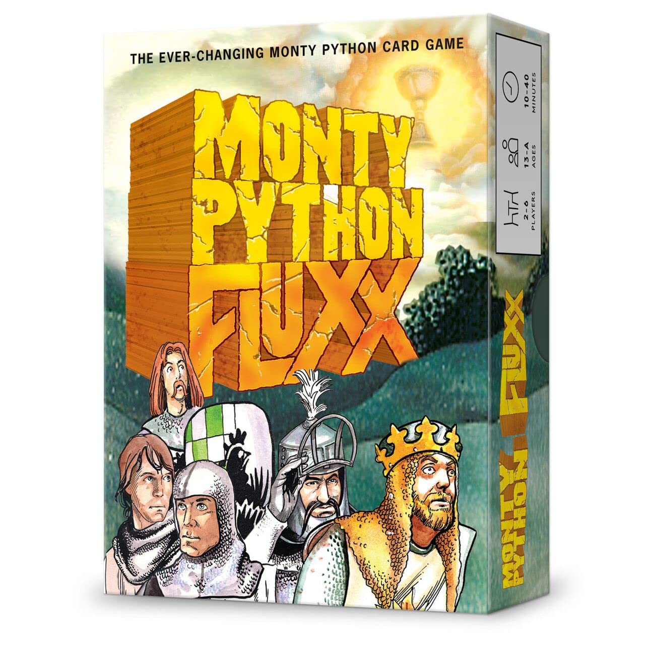 Monty Python Fluxx Card Game - Fun Family Party Game for Kids & Adults, 2-6 Players Ages 8+ | 100 Cards for Game Nights, Birthdays & Gifts | Perfect for Family Gatherings, Teen Parties & Adult Game Evenings