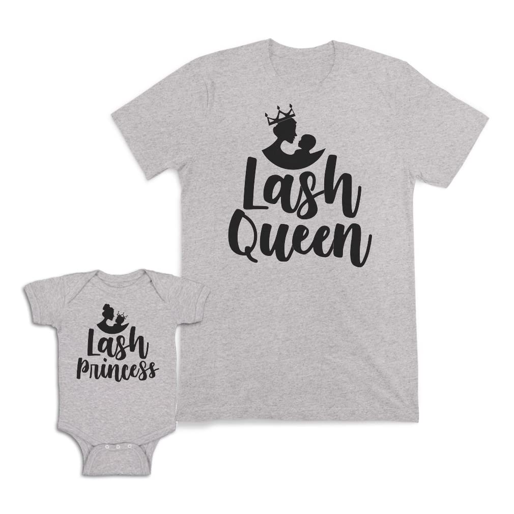 Mother's Day Matching Outfits for Mom and Baby - Soft Cotton Lash Princess & Queen Set | Perfect for Family Photos, Special Occasions & Mother-Child Bonding