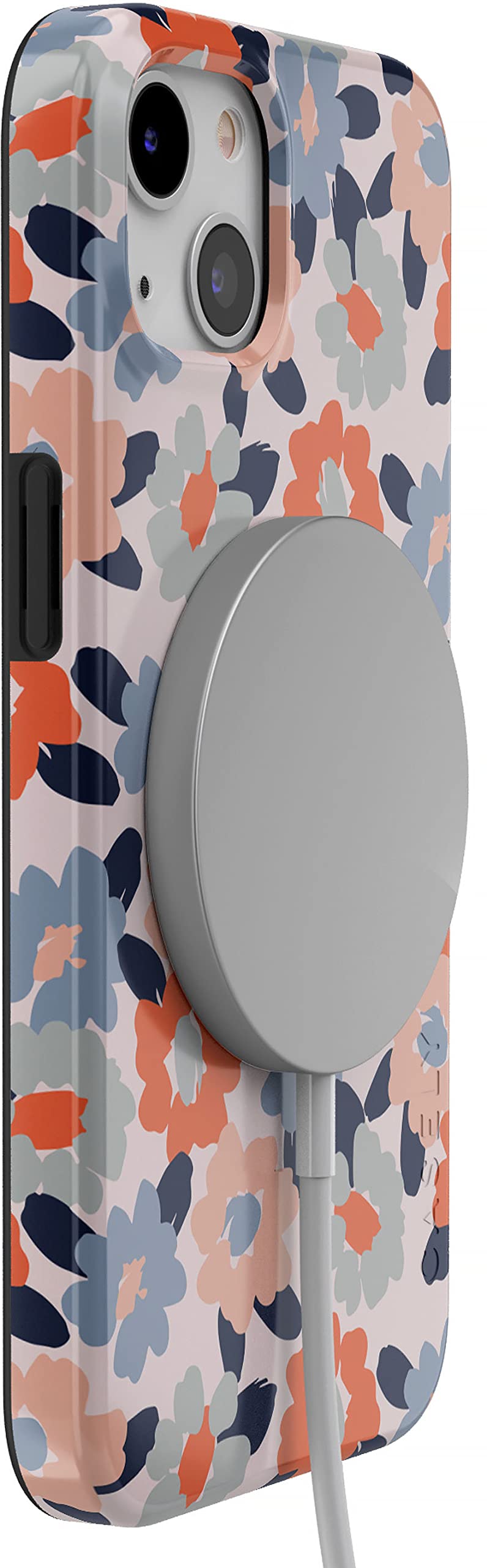 Casely iPhone 13 Case with MagSafe Compatibility - Pastel Floral Design & Field of Flowers Pattern | Slim Protective Cover for Everyday Use, Work & Travel