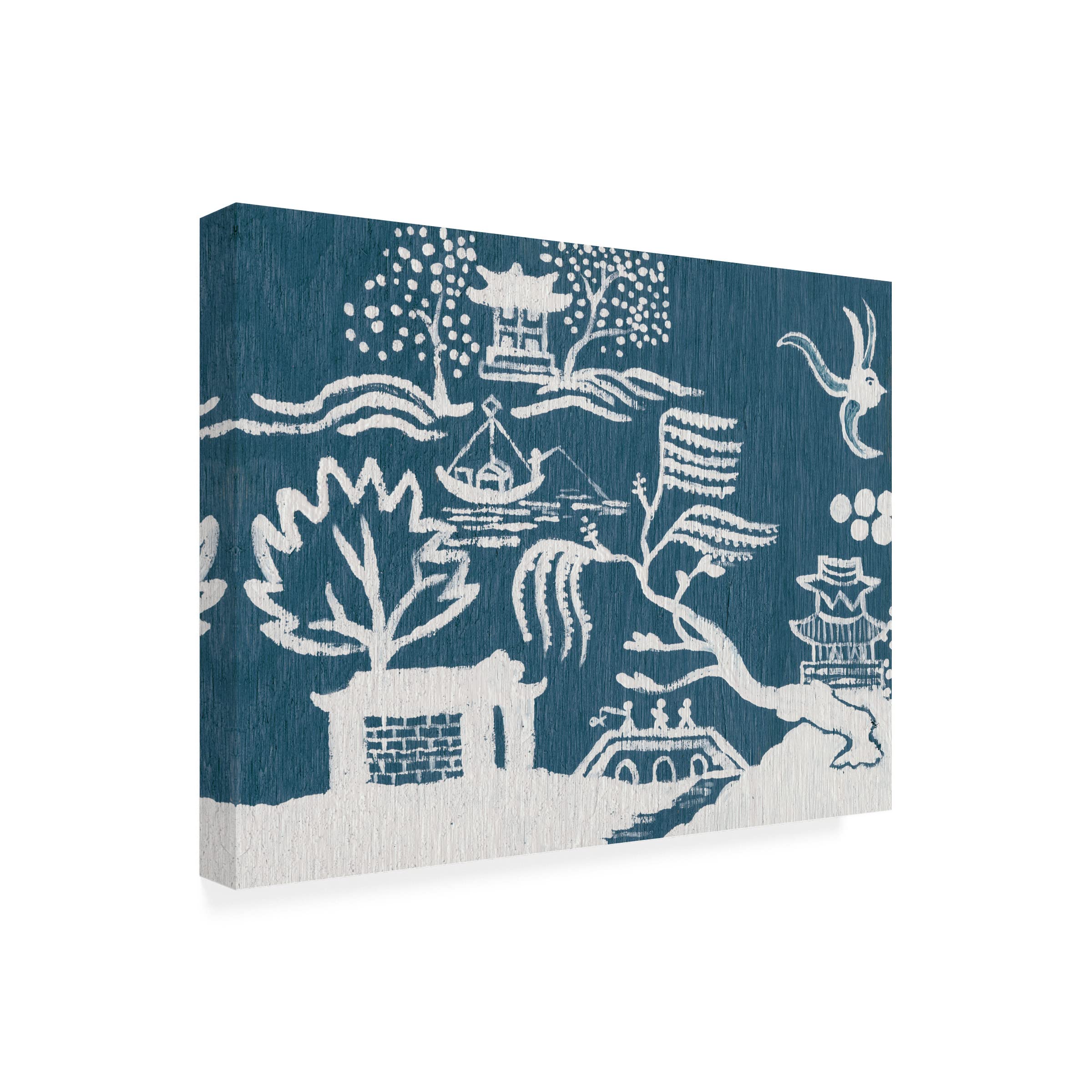 Trademark Fine Art 'Tea Room I' Canvas Wall Art by Alicia Ludwig - Elegant Home Decor for Living Room, Bedroom & Office