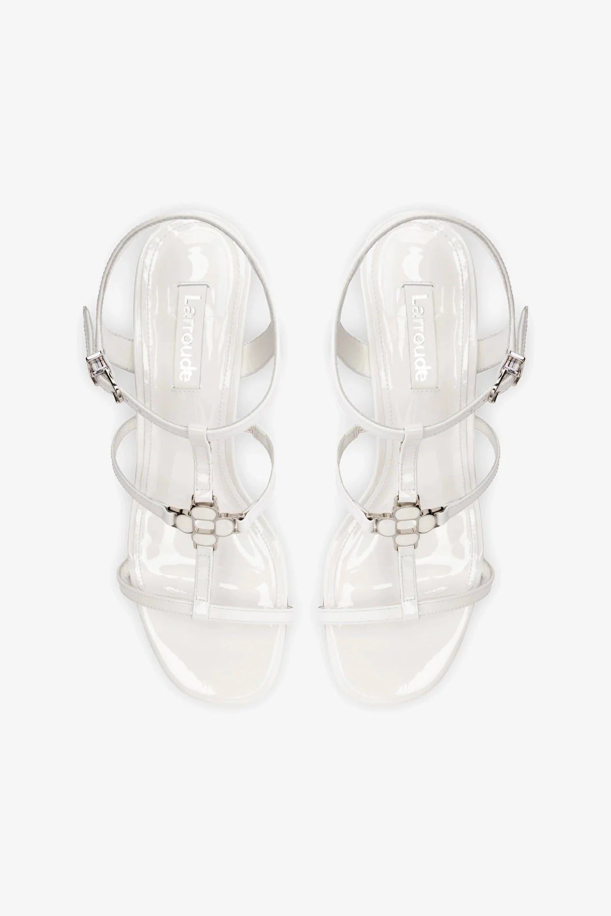 White Patent Leather Hana Block - Stylish and Durable for Everyday Use, Work, and Special Occasions