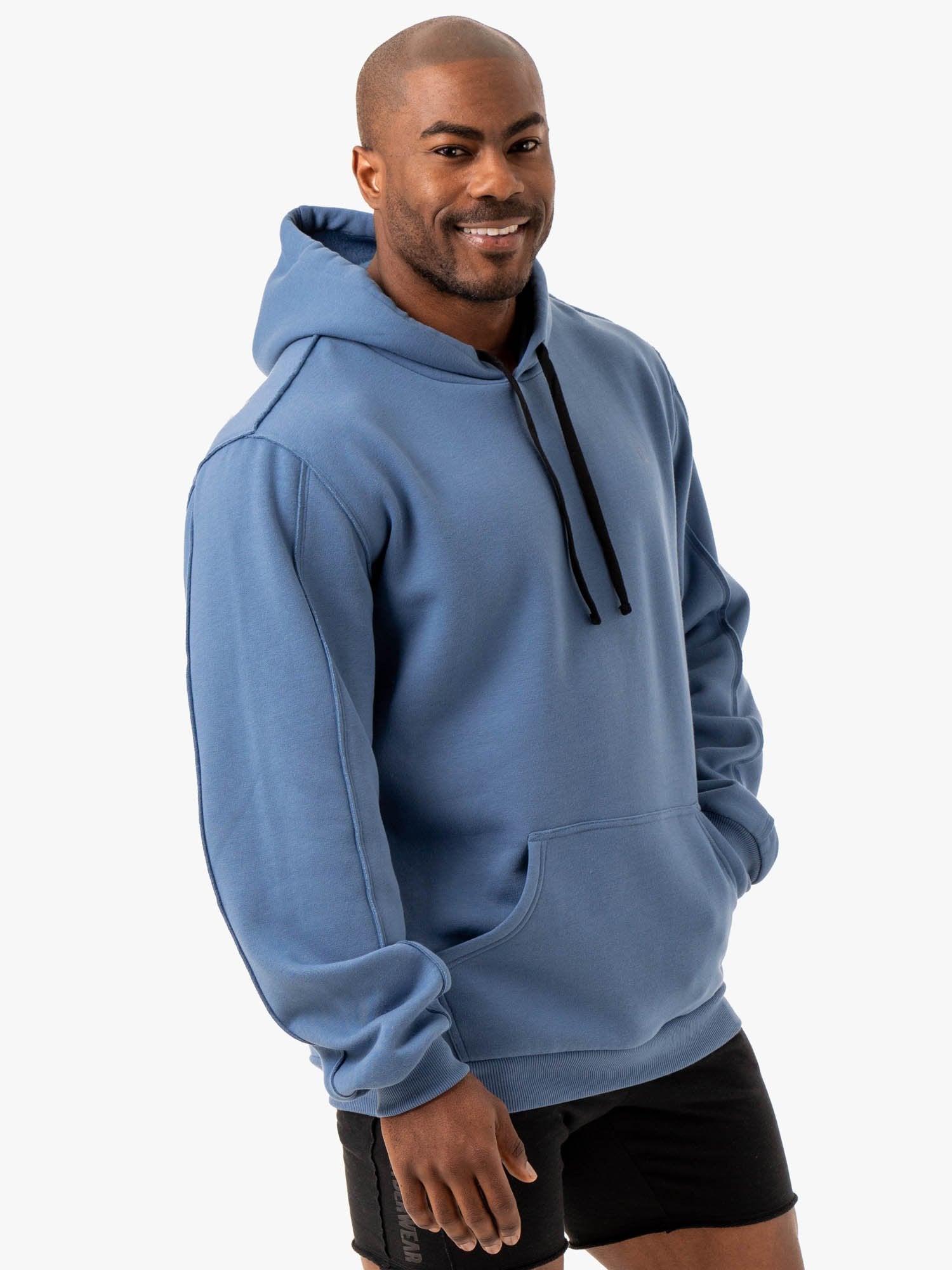 Force Pullover Hoodie for Men & Women - Comfortable Blue Zip-Up Hooded Sweatshirt - Perfect for Gym, Running, Outdoor Activities