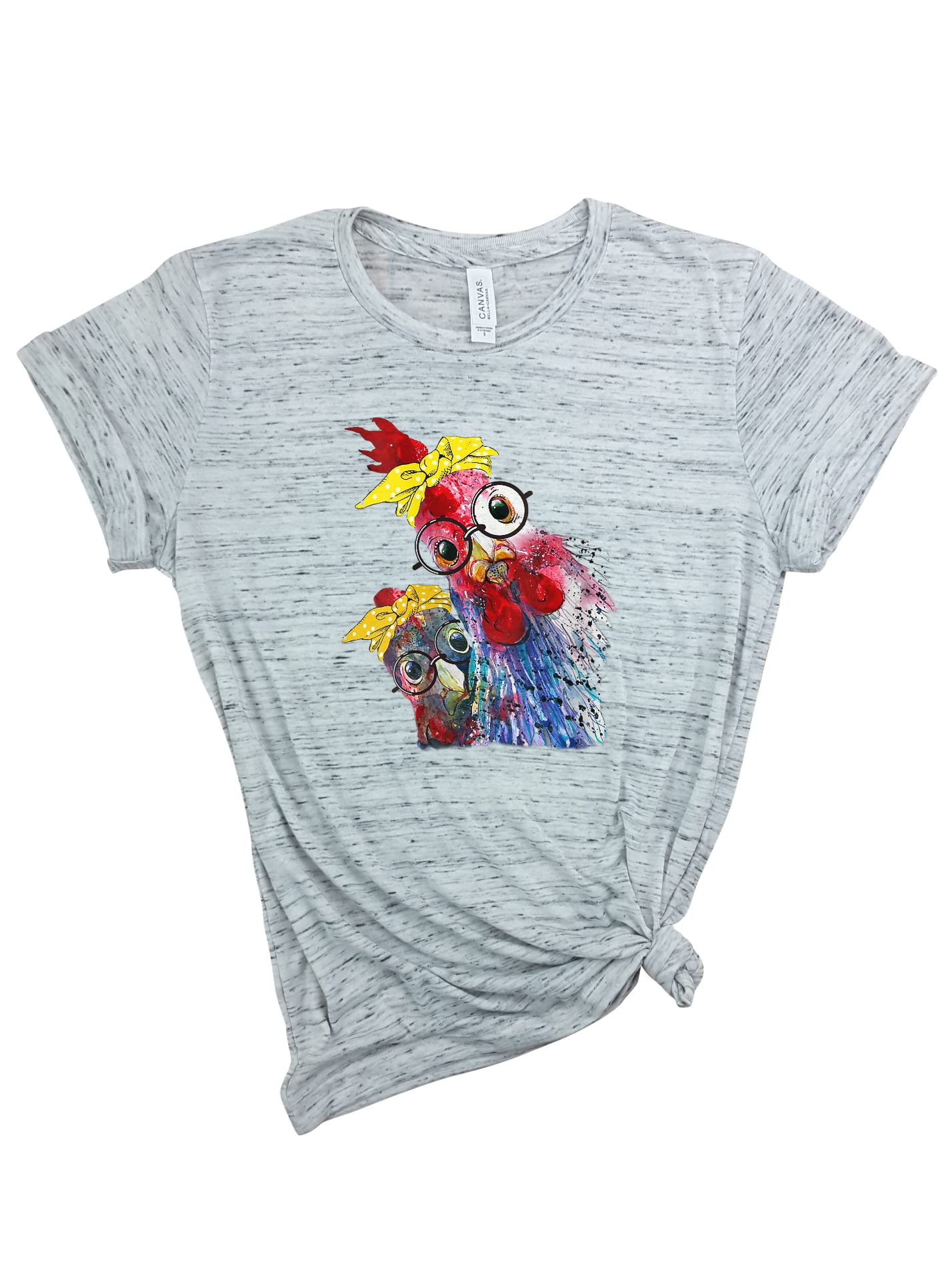 Funny Chicken Bandana & Glasses T-Shirt - 'Go Cluck Yourself' Farm Shirt for Chicken Lovers, Country & Southern Style - Perfect for Farm Life, Chicken Keepers & Boho Fashion Lovers