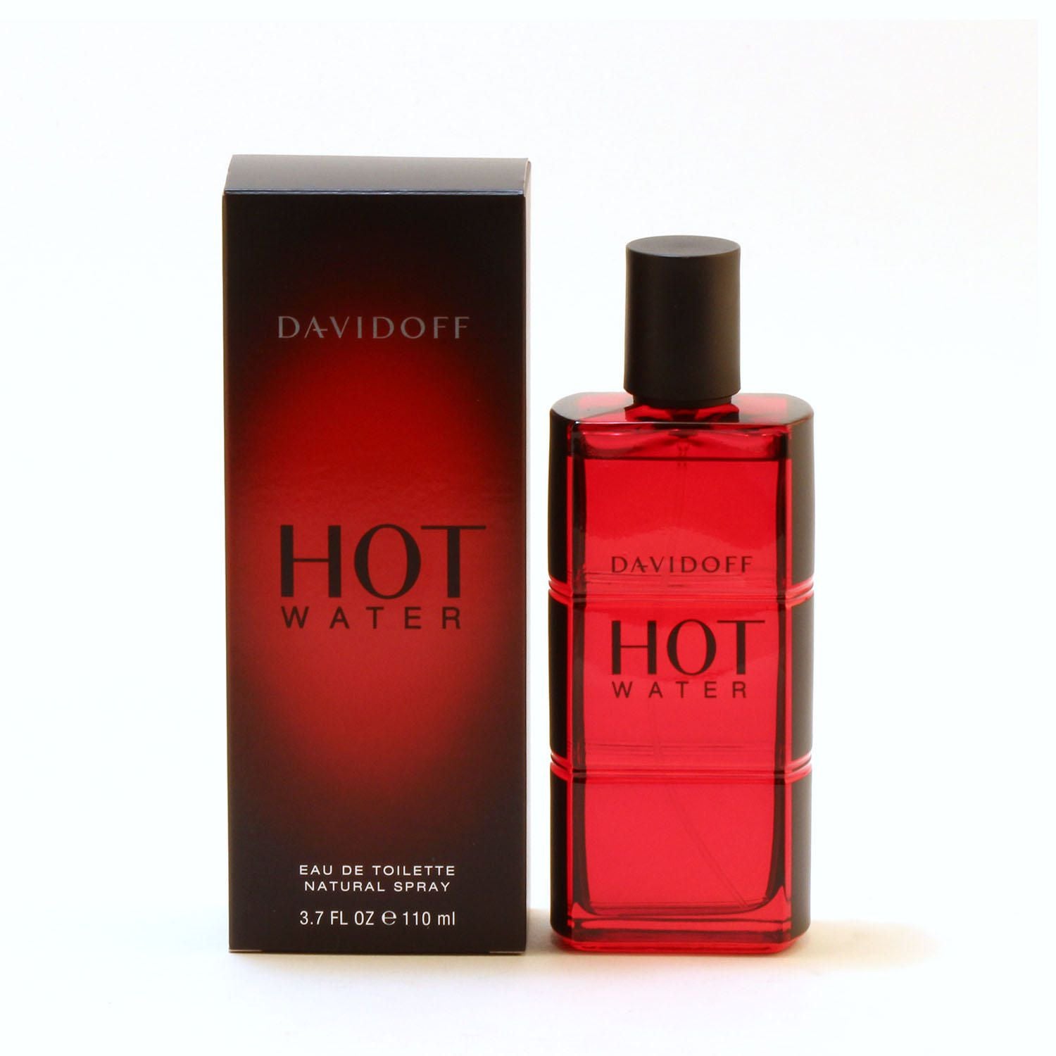 Davidoff Hot Water Men's Eau de Toilette Spray 3.7 oz (110ml) - Fresh Citrus & Woody Fragrance for Day & Night Wear, Office & Date Nights
