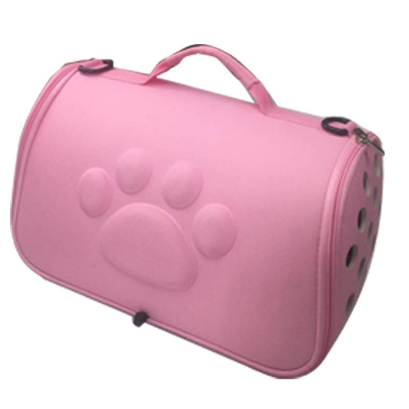 **GILIGEGE Portable Cat Carrier Backpack - Breathable EVA Pet Travel Bag for Small Dogs & Cats, Lightweight Shoulder Pet Carrier (Pink, One Size) - Perfect for Air Travel, Hiking & Outdoor Adventures**