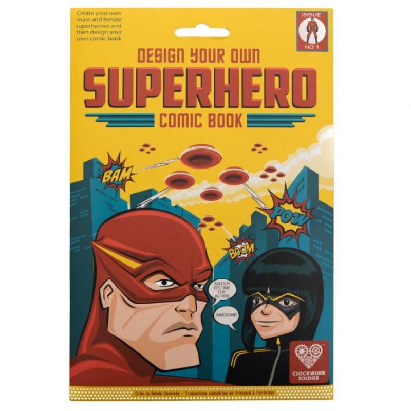 Create Your Own Superhero Comic Book - Custom DIY Comic Kit for Kids & Adults - Perfect for Gifts, Storytelling & Creative Fun