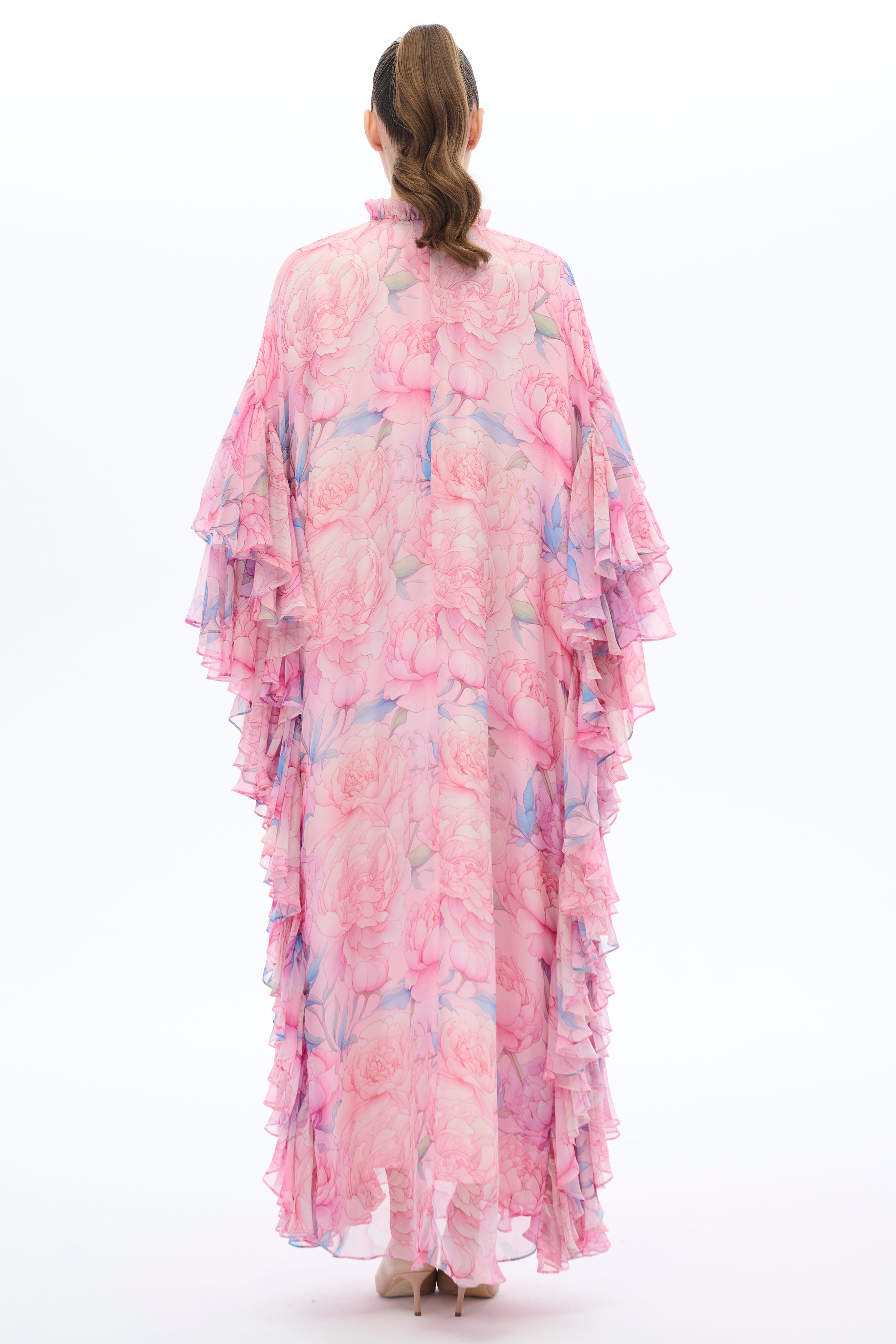 Floral Embroidered Caftan Dress for Women - Boho Chic Beach Cover Up, Poolside Lounge & Summer Vacation Outfit