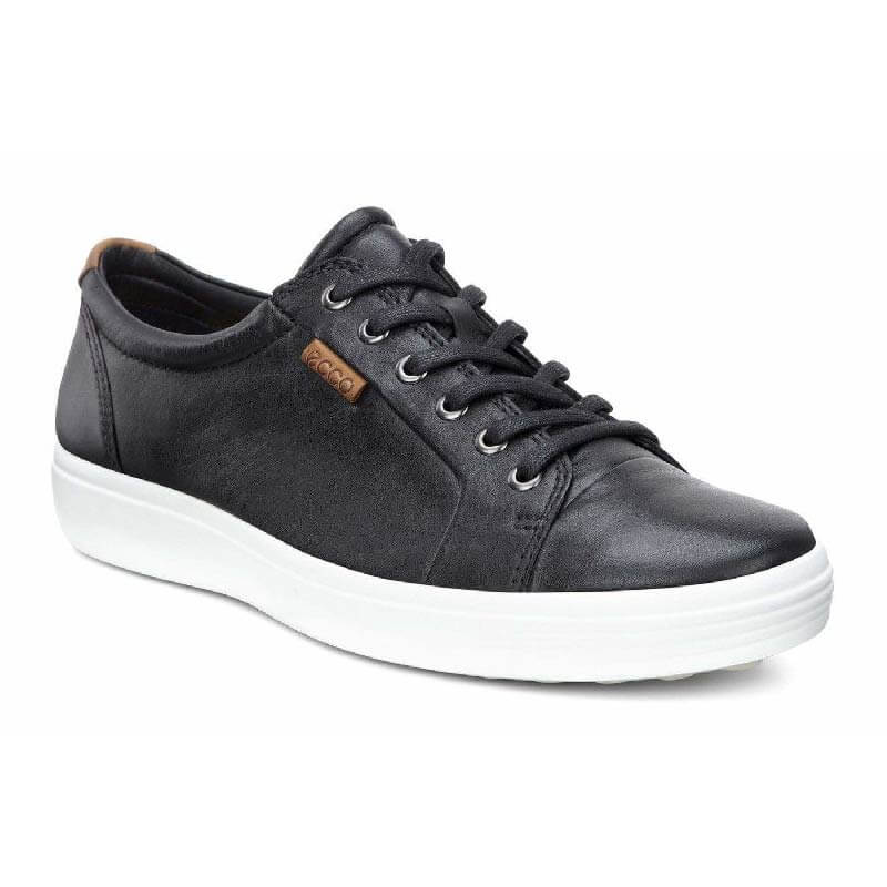 ECCO Soft 7 Men's Casual Sneakers - Comfortable Walking Shoes for Men | Breathable Leather Upper & Cushioned Footbed | Perfect for Work, Travel & Everyday Wear