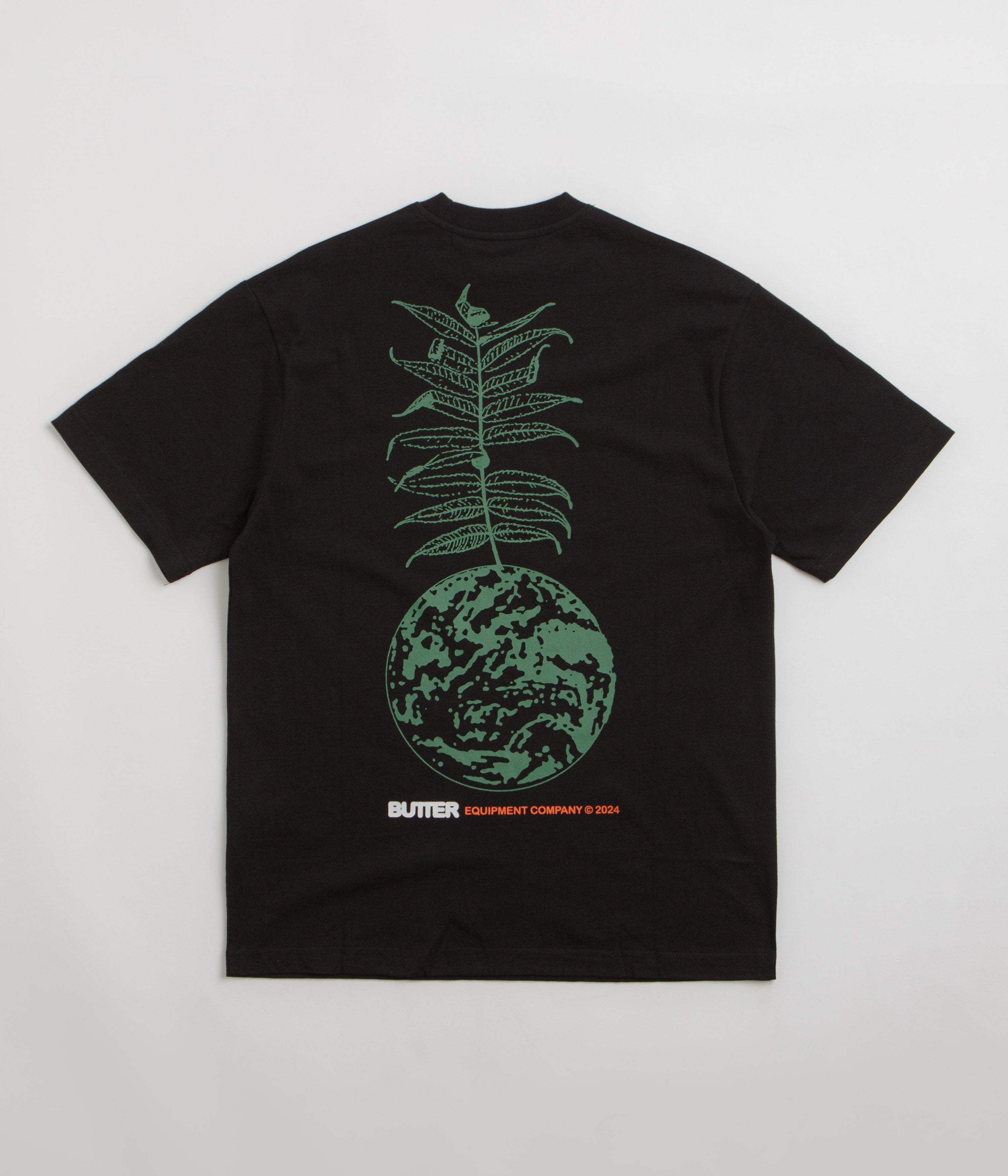 Butter Goods Earth Graphic T-Shirt for Men - Soft Cotton Black Tee - Casual Streetwear for Everyday Wear
