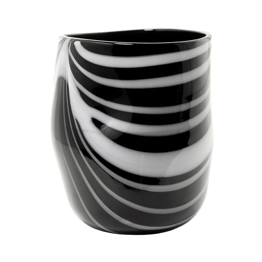 Burian Swirl Black Coffee Mugs Set of 6 - Elegant Ceramic Cups for Home, Office & Restaurant Use - Perfect for Coffee, Tea & Hot Beverages
