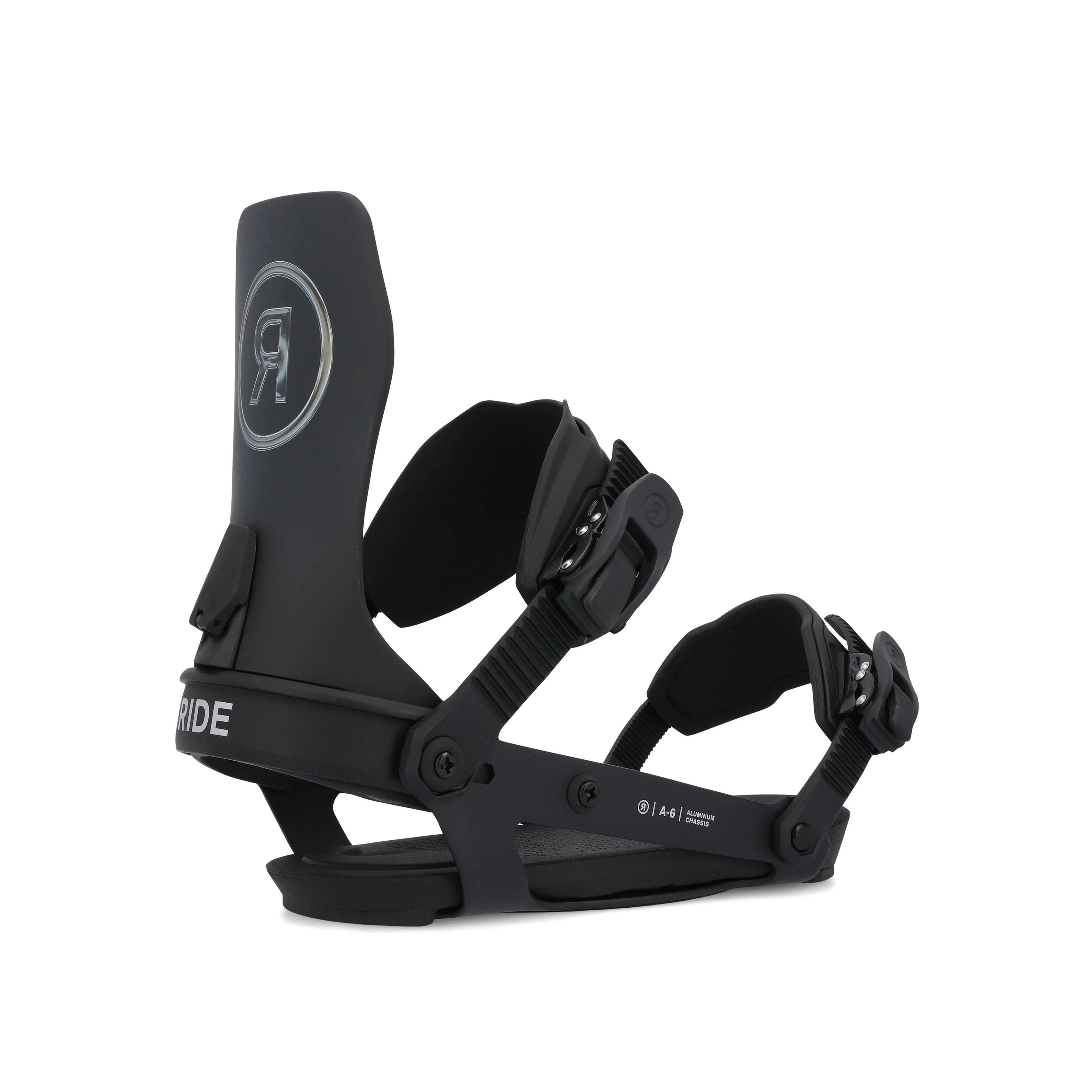 2025 Ride A 6 Snowboard Bindings - High-Performance Snowboard Bindings for All-Mountain & Freestyle Riding - Perfect for Powder, Park & Backcountry Adventures