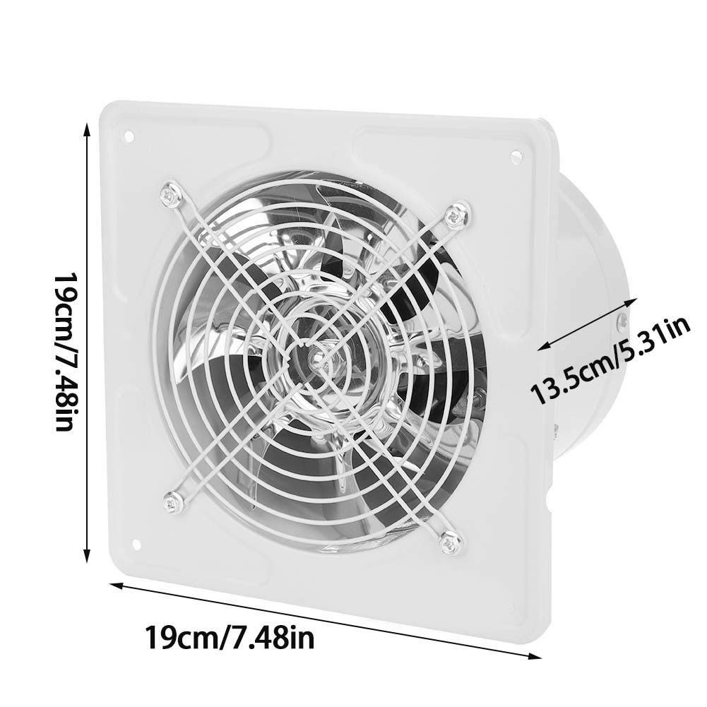 40W 220V Window Fan with Reversible Airflow - Wall Mount Ventilation Fan for Kitchen, Garage & Air Vent - White | Perfect for Home Cooling & Air Circulation