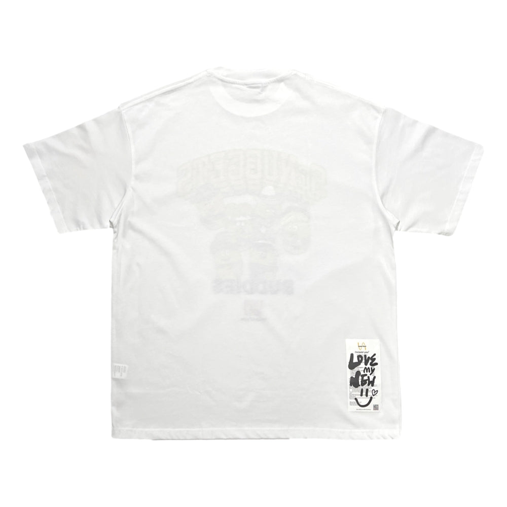 2nd Closet Snuggets Buddy Printed T-Shirt for Men & Women - Soft Cotton White Tee - Casual Wear & Everyday Outfits