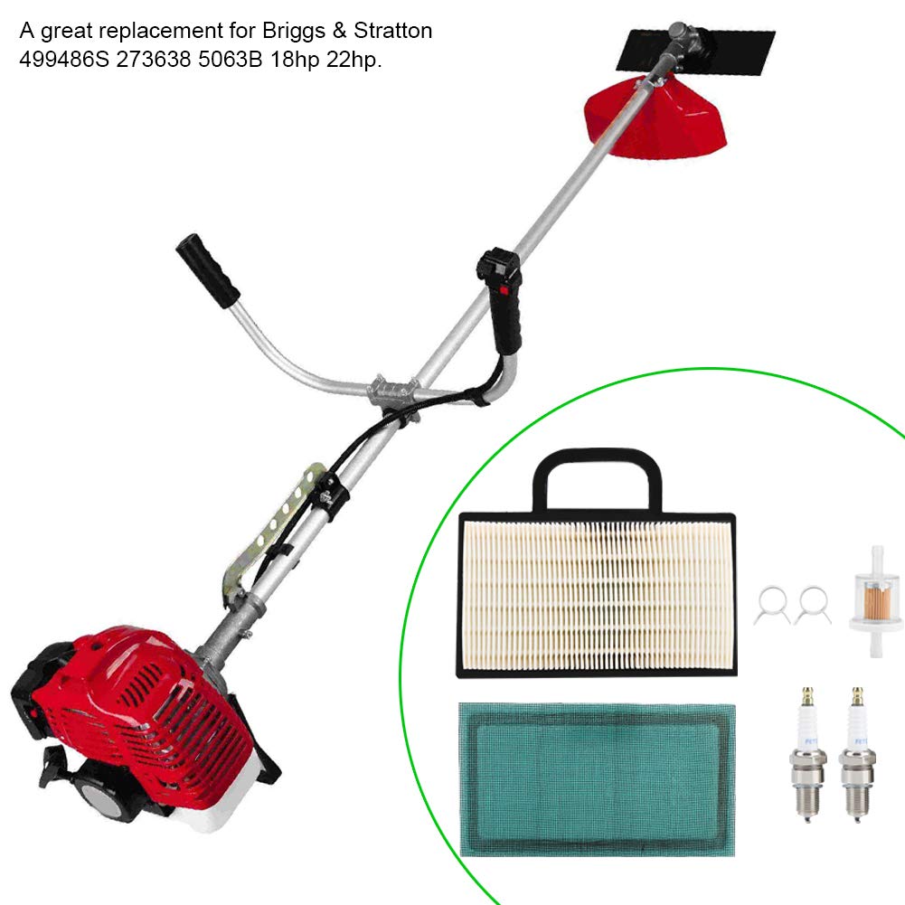 POCREATION Air Filter Kit - Compatible with Briggs & Stratton 499486S, 273638, 5063B - Lawn Mower Replacement Air Filter & Pre-Filter Cartridge | Ideal for Outdoor Power Equipment Maintenance & Engine Protection