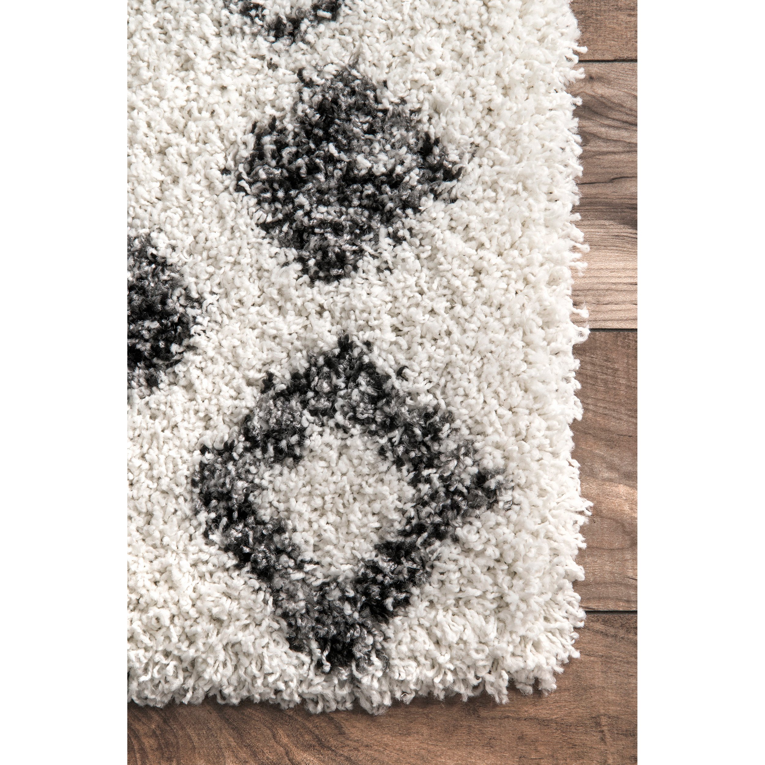 nuLOOM Cicely Shaggy Area Rug 4x6 Feet Soft Plush Grey - Perfect for Living Room, Bedroom & Cozy Home Decor