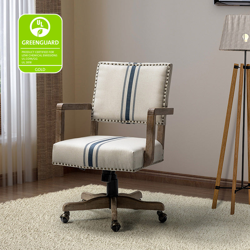 Ergonomic Megan Fabric Office Chair with Adjustable Height - Comfortable Desk Chair for Home & Office Workspace - Perfect for Long Hours Sitting, Gaming, and Remote Work