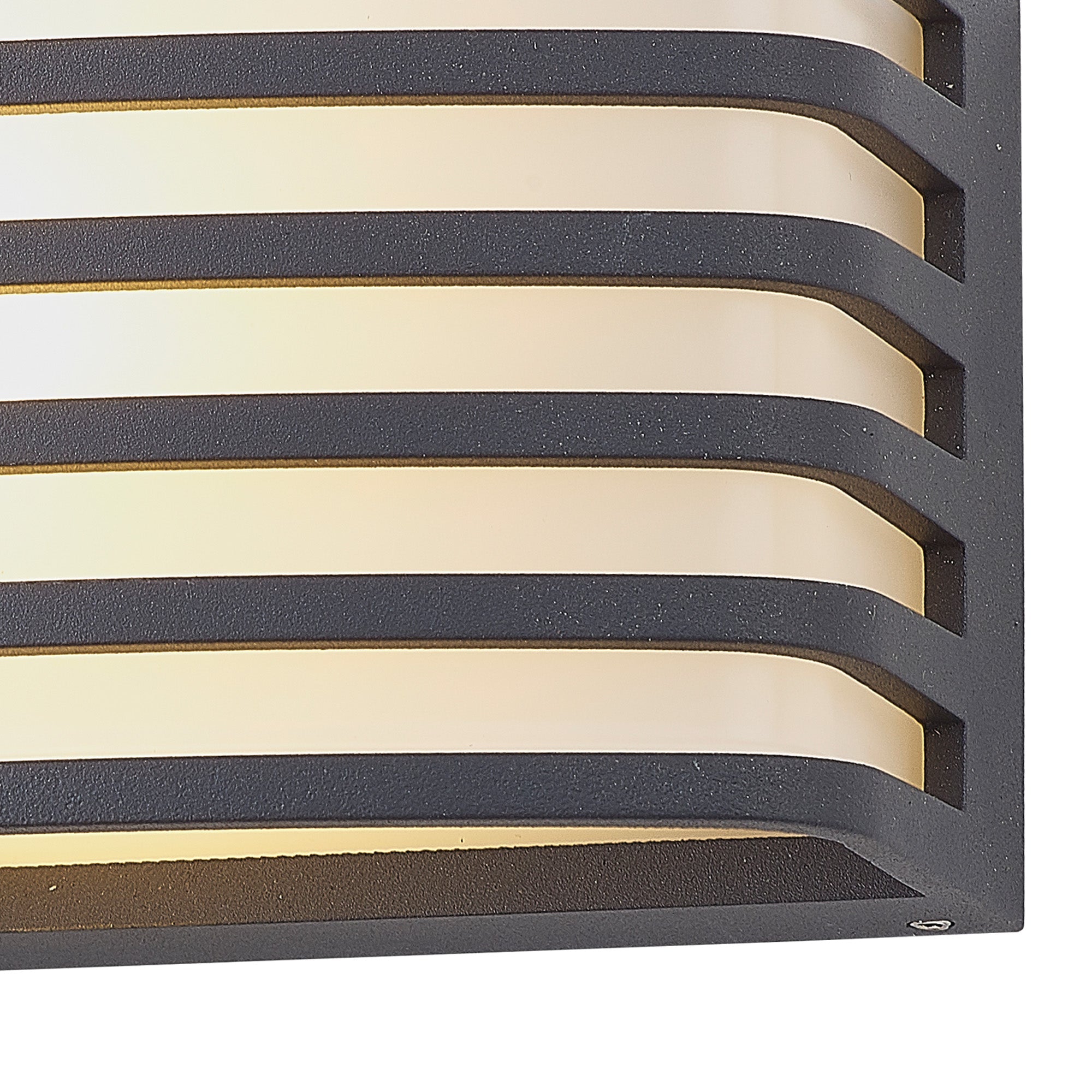 Bilbao Outdoor Wall Light with E27 Socket, IP54 Waterproof, Anthracite/Matt Black/Matt Brown Finish & Opal PC Shade - 2 Years Warranty - Perfect for Patio, Garden, and Porch Lighting