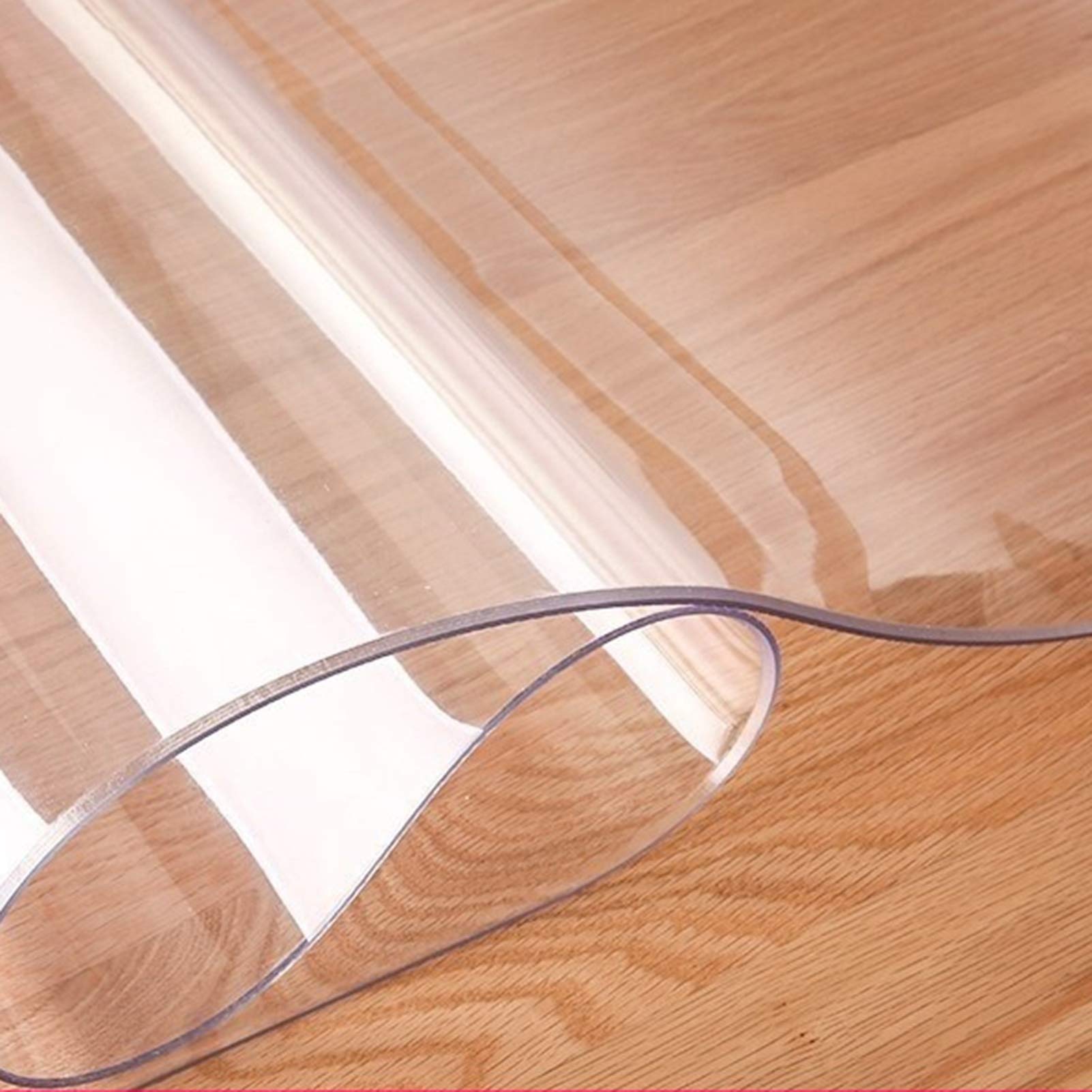 Clear Wood Floor Protector Rug - Non-Slip Transparent Chair Mat for Office & Home - 80×650cm Kitchen Runner, Baby & Pet Friendly - Perfect for Hardwood Floors, Desk Chairs, High-Traffic Areas