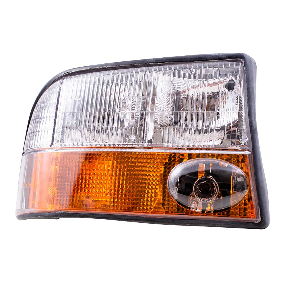 Brock Replacement Headlights Set - Driver & Passenger Side with Fog Lamps - Compatible with GMC Jimmy & Sonoma (16526225, 16526226) - Perfect for Night Driving & Off-Road Adventures