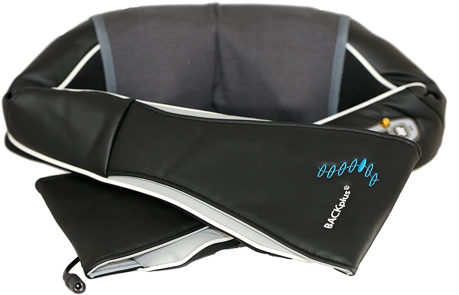 BackPlus 3-in-1 Neck Shoulder Back Massager with Heat - Deep Tissue Shiatsu & Kneading Massager for Pain Relief - Perfect for Home, Office & Car Use