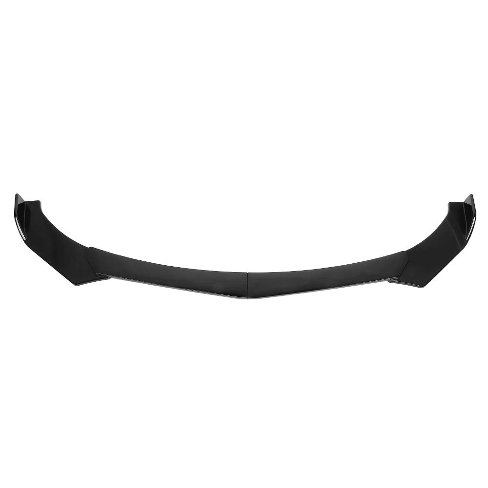 Universal Front Bumper Lip Spoiler - Matte Black ABS Plastic Front Lip Kit Compatible with Toyota Camry/Corolla (2018-2023) - Enhances Sporty Look & Improves Aerodynamics for Street Racing & Car Shows