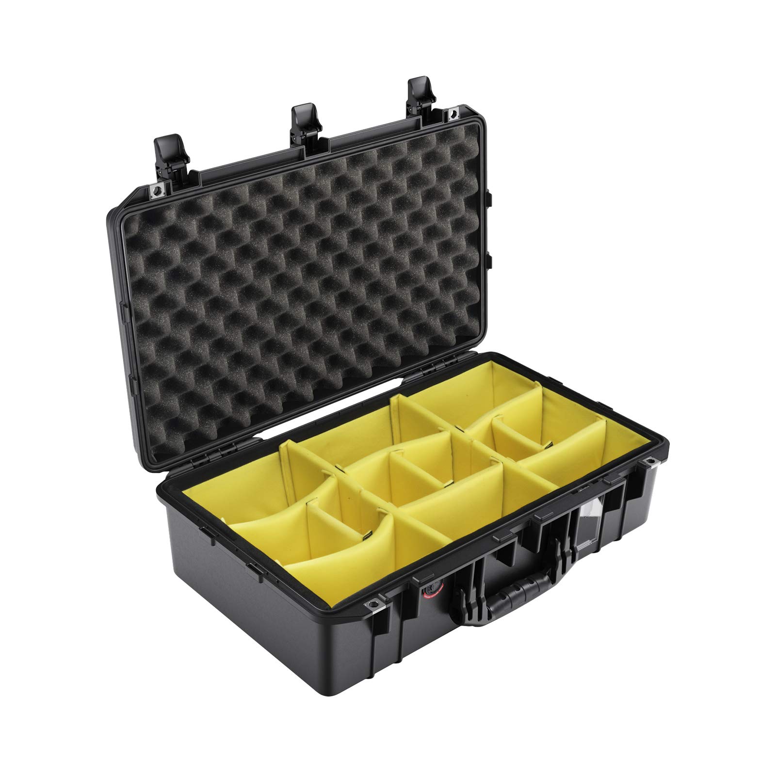 Pelican Air 1555 Waterproof Hard Case with Customizable Padded Dividers - Black | Protective Travel Case for Camera Equipment, DJ Gear & Electronics | Airline Approved Carry-On Luggage