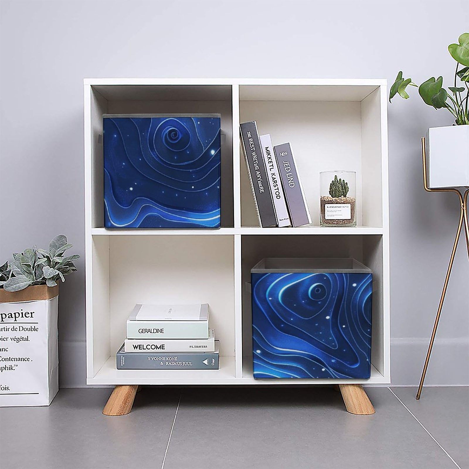 Electric Blue Collapsible Storage Bin - 10.6