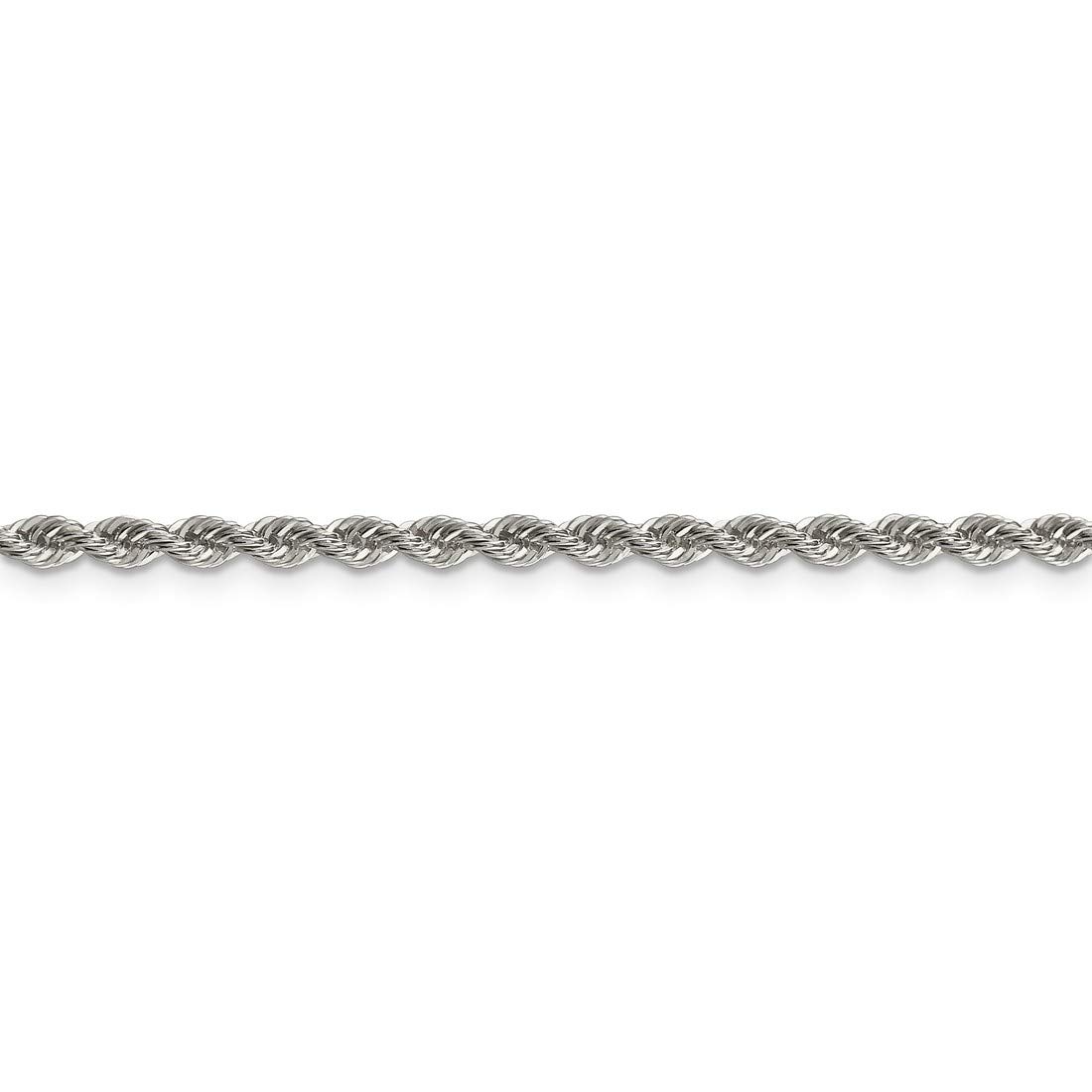 Sterling Silver Solid Heavy Rope Chain Necklace, Bracelet or Anklet - Durable Jewelry for Men & Women - Perfect for Everyday Wear, Gifts & Special Occasions