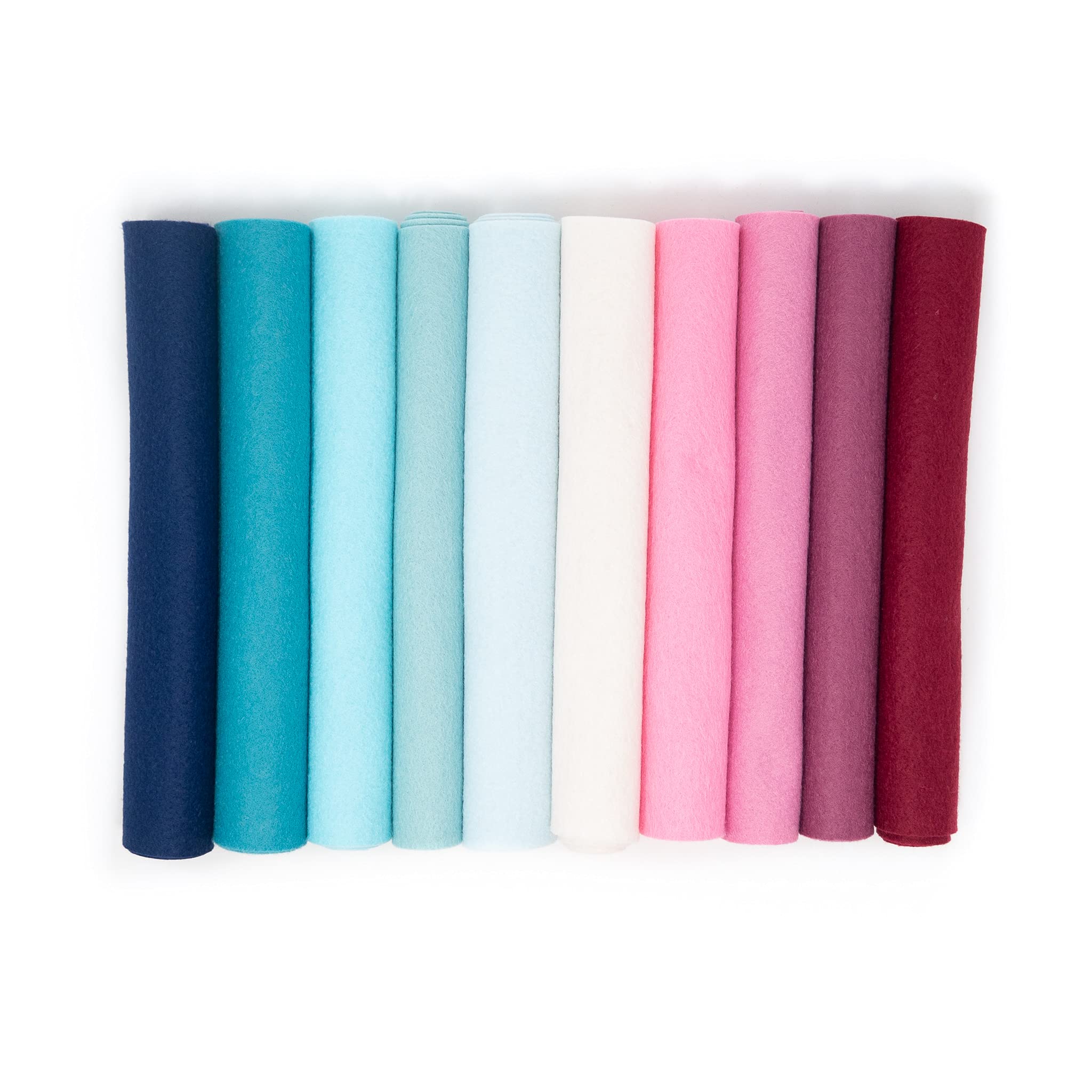Premium 10-9X12 Inch Ombre Merino Wool Blend Felt - Made in USA, Pink | DIY Crafts, Sewing Projects, Home Decor & Scrapbooking Supplies