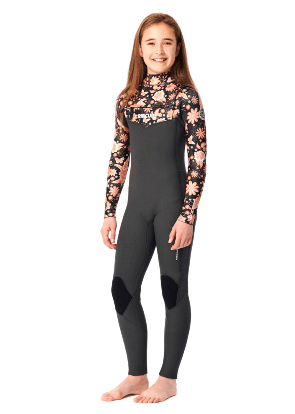 Rip Curl Girls Dawn Patrol CZ 3/2mm GBS Steamer Wetsuit for Kids Surfing & Water Sports - Warm & Flexible Full Body Swimsuit for Cold Water Activities