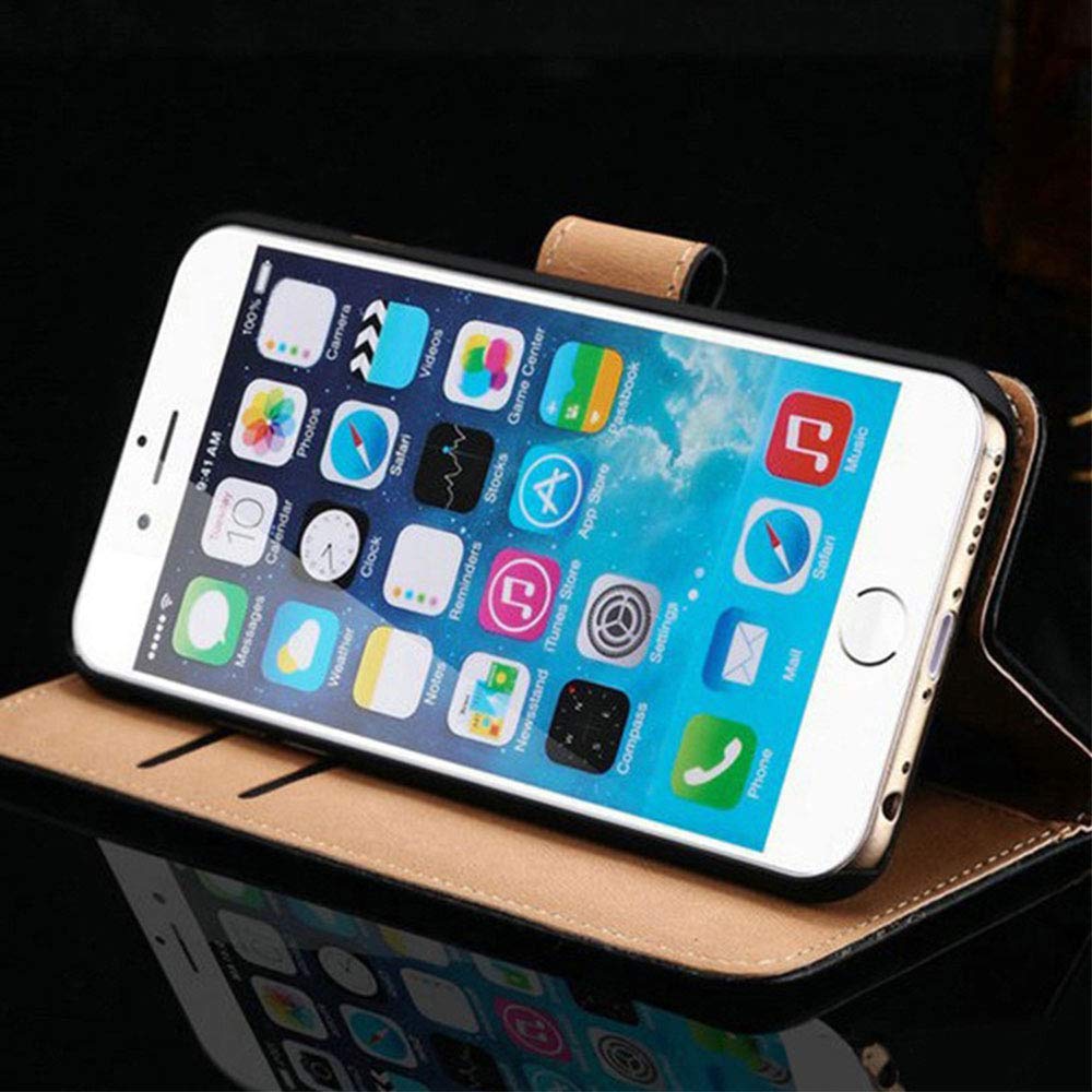 Premium PU Leather Wallet Case with Tempered Glass Screen Protector for Infinix Smart 4 - Flip Cover Shell Phone Case with Card Slots & Full Protection | Perfect for Daily Use, Travel & Business Meetings