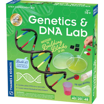 Genetics & DNA Lab Kit for Kids - Science Experiment Set for Home & School Learning - Explore Biology & Heredity with Fun STEM Activities