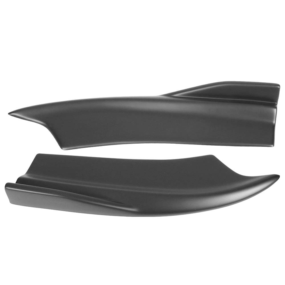 IKON MOTORSPORTS Rear Diffuser & Side Skirts for 2015-2023 Dodge Charger - V2 Style Matte Black Rear Bumper Lip Valance | Aggressive Styling Upgrade for Street & Track Performance