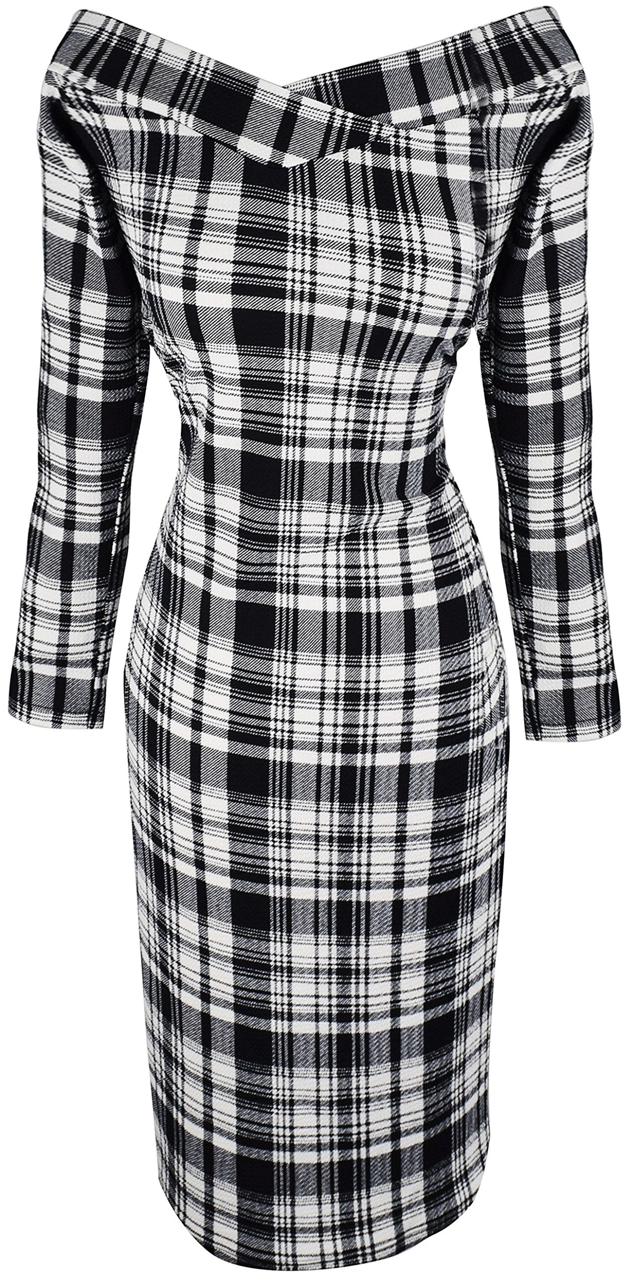 Women's Slimming Bodycon Dress - Midi Length Solid Color Stretchy Figure-Hugging Party & Cocktail Dress for Night Out, Date Night, Clubwear