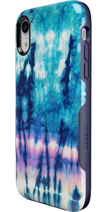 Casely iPhone XR Case - Trendy Acid Wash Tie Dye Phone Cover | Protective Slim Fit Shockproof Case for Everyday Use, Travel & Outdoor Activities
