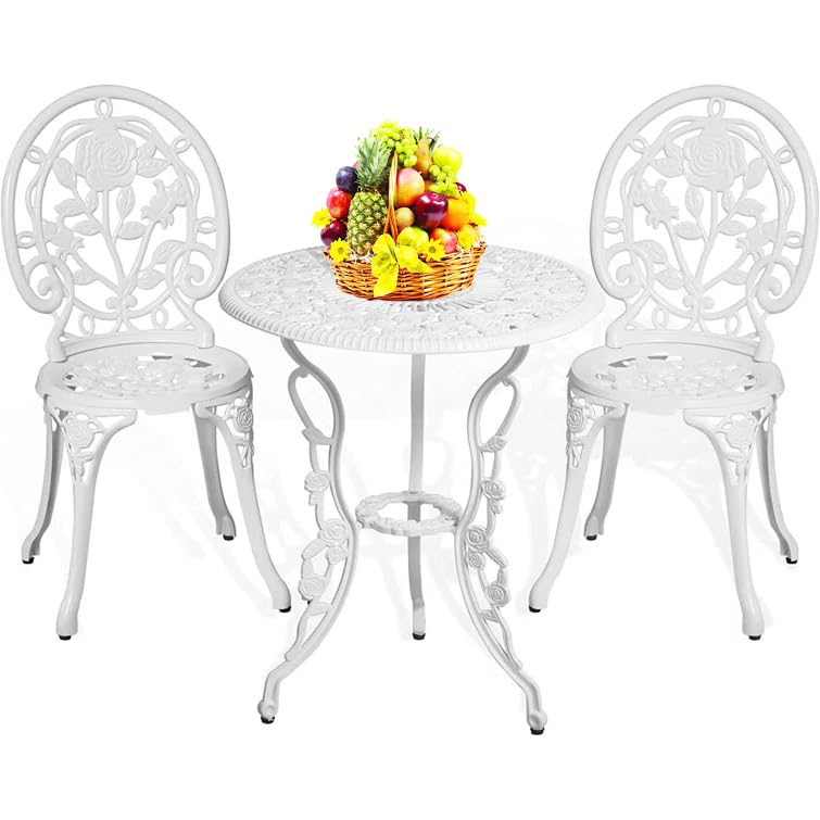Bistro Table Set White