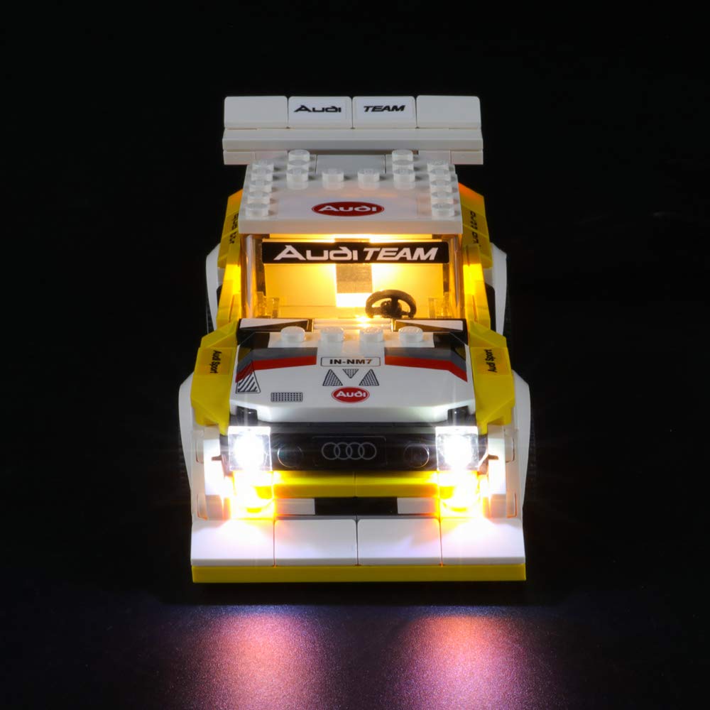 Lightailing LED Lighting Kit for Speed Champions 1985 Audi Sport Quattro S1 (Lego 76897 Compatible) - Building Block Light Set for Lego Models - Perfect for Display, Night Photography & Collector Showcases