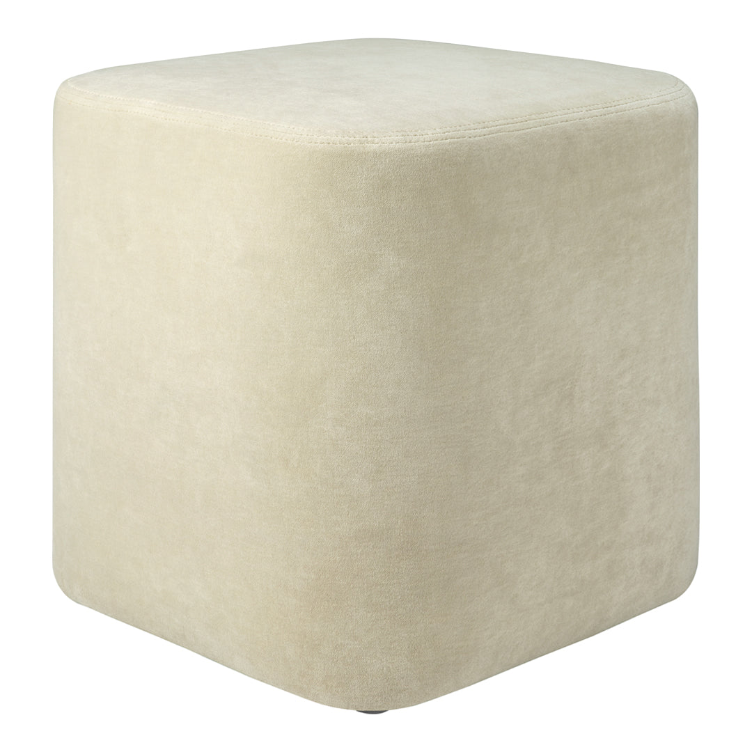 Jacques Deneef Cube Pouf by Ethnicraft - Modern Handwoven Ottoman Stool for Living Room, Bedroom & Outdoor Use